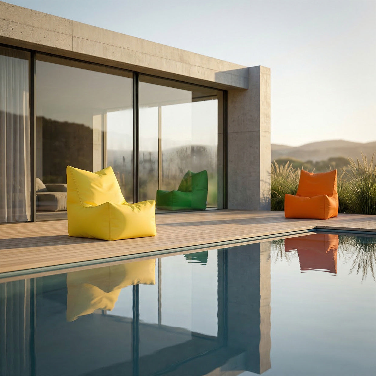 Poltrona Solid Outdoor in Tessuto Waterproof