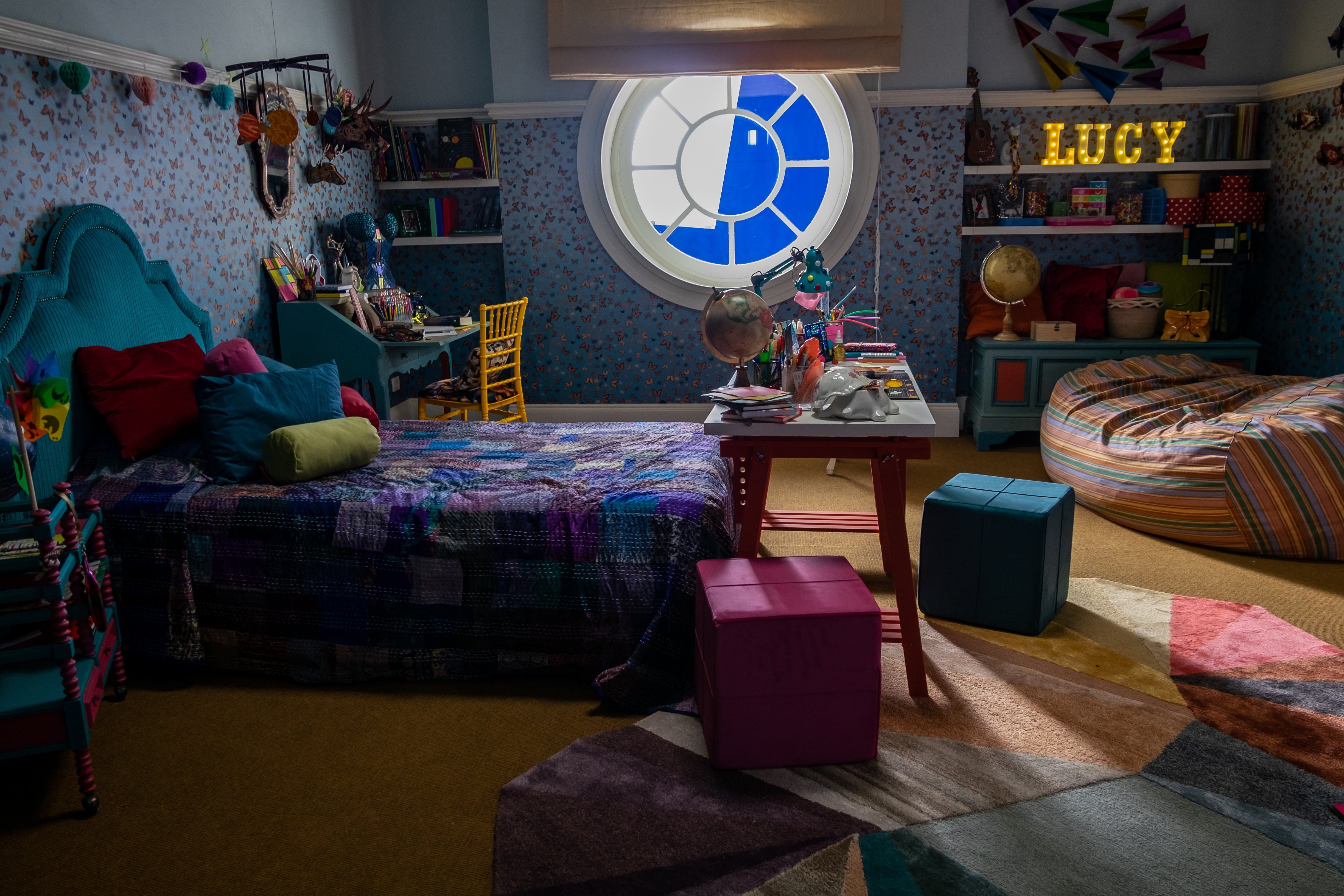 Poggiapiedi Block in Microfibra