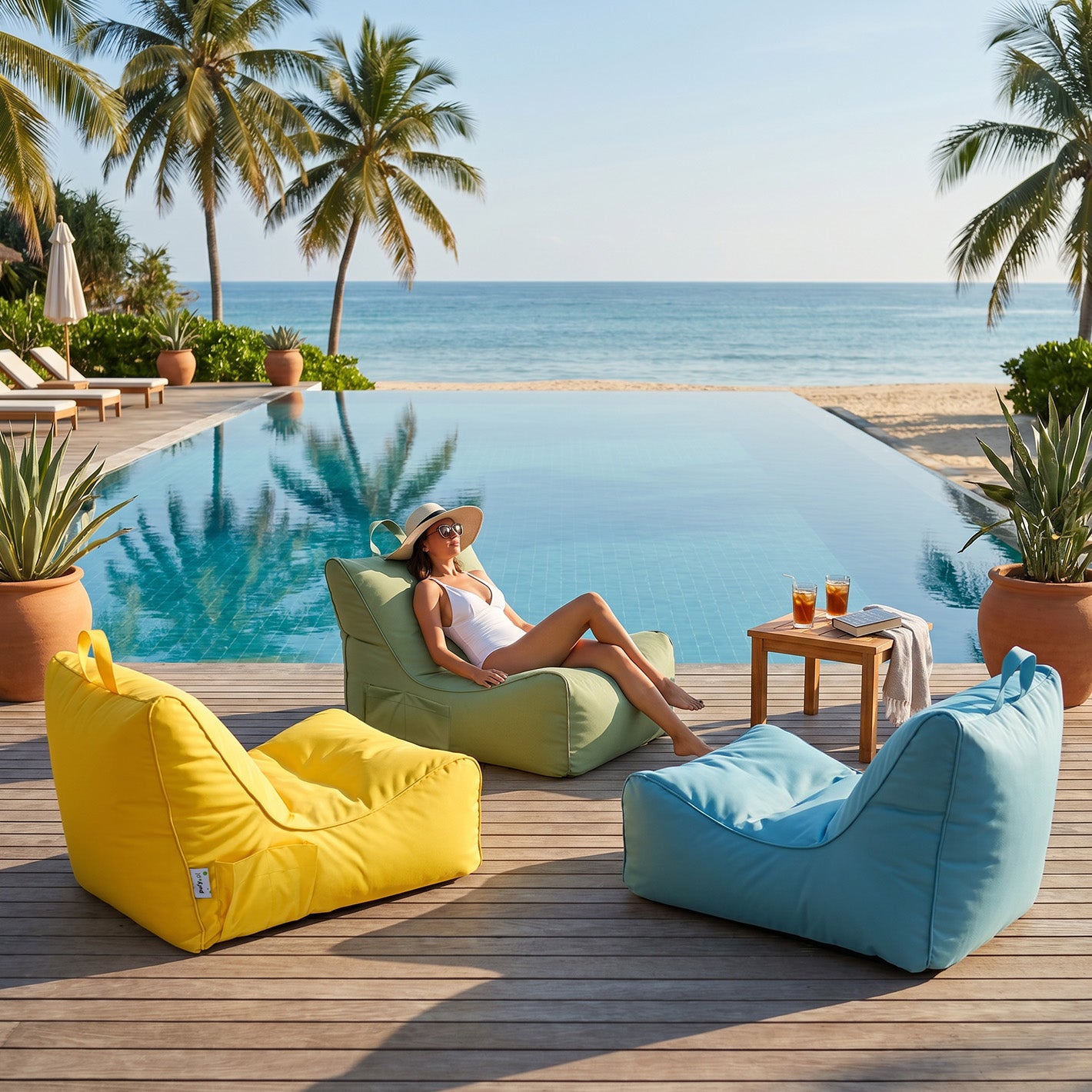 Poltrona Flavio Outdoor in Tessuto Waterproof