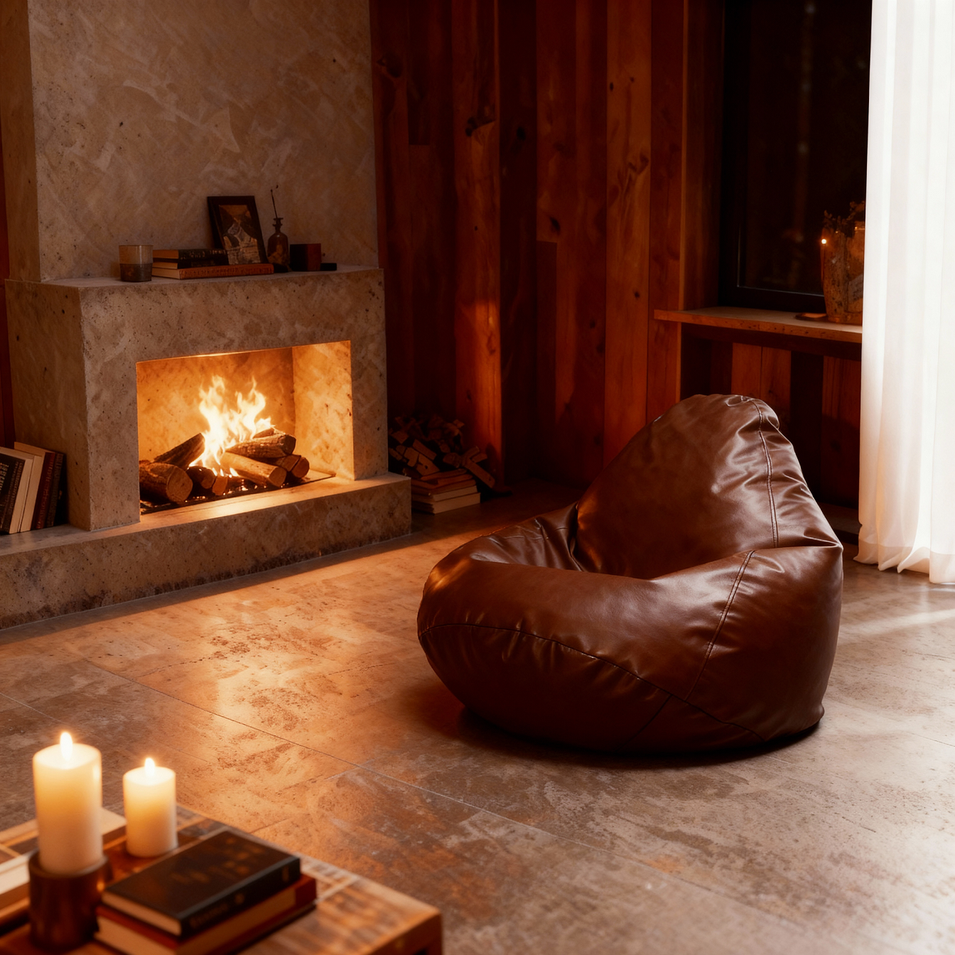 Pouf moderno per arredamento casa