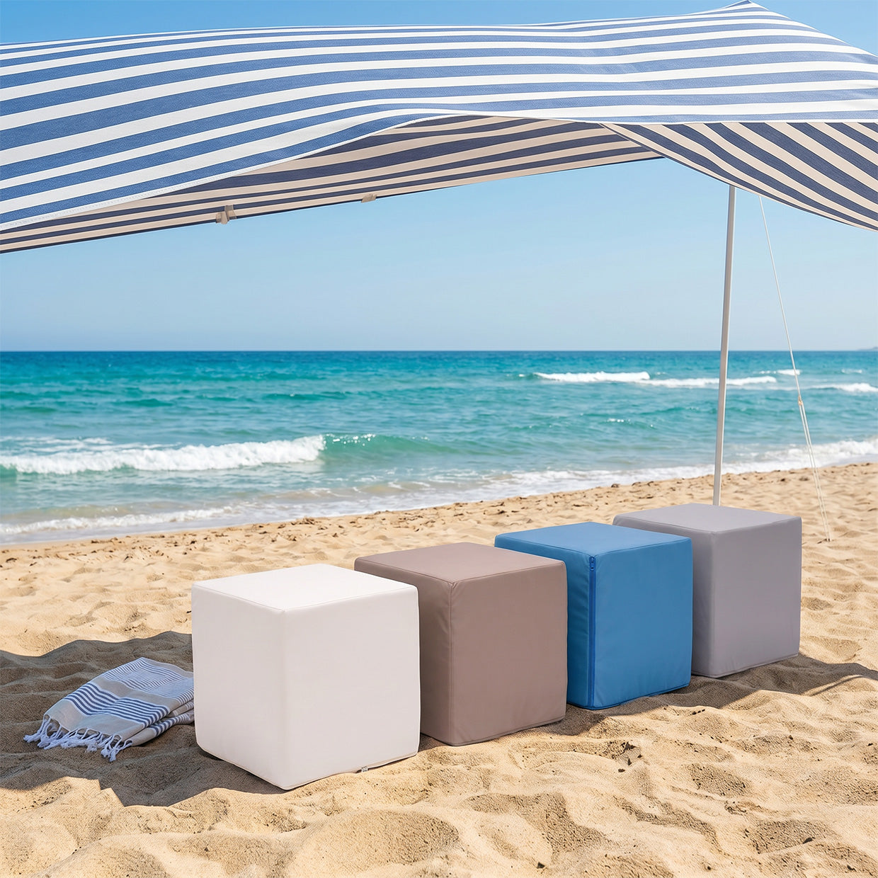 Poggiapiedi Block Outdoor in Tessuto Waterproof