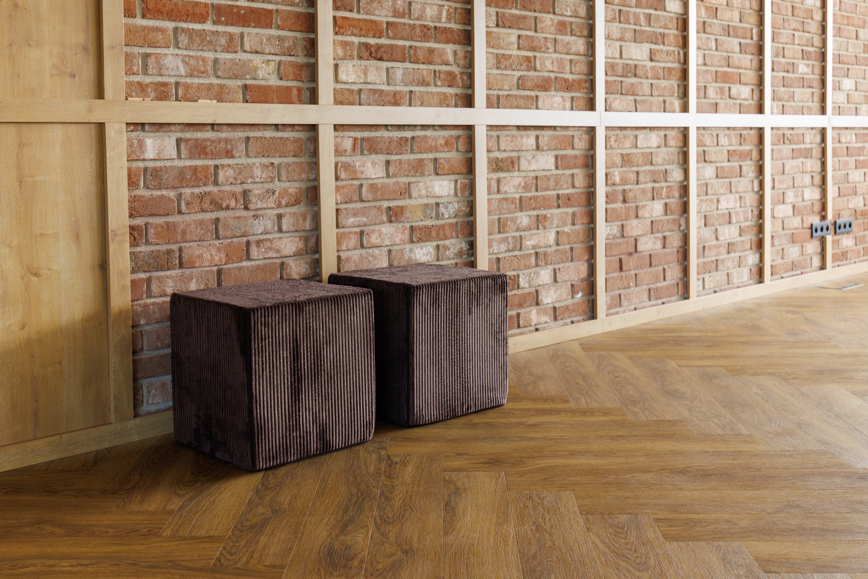 Poggiapiedi Block in Velluto