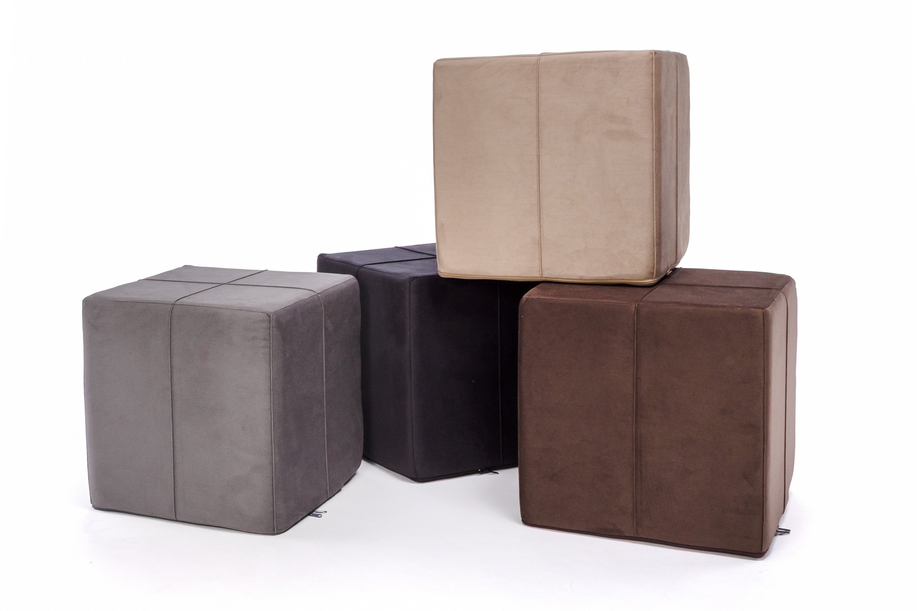 Poggiapiedi Block in Microfibra