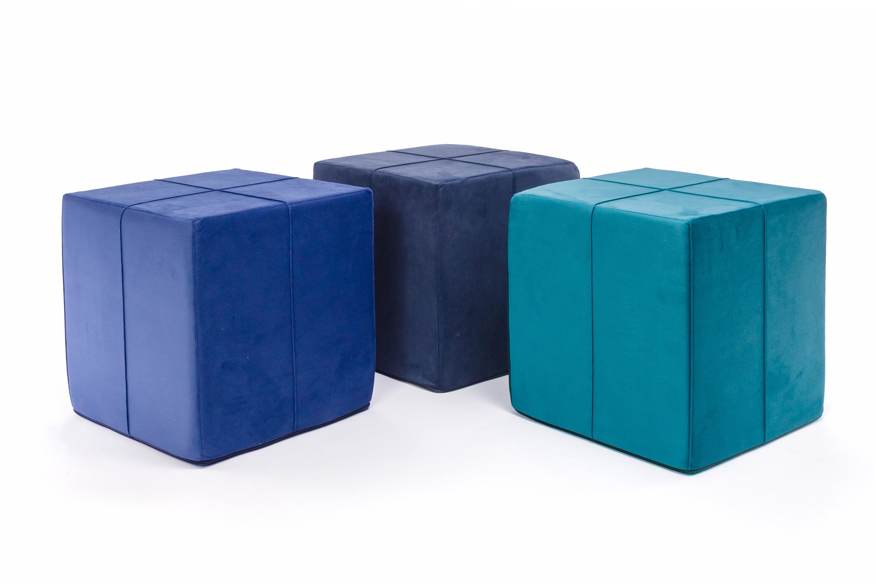 Poggiapiedi Block in Microfibra