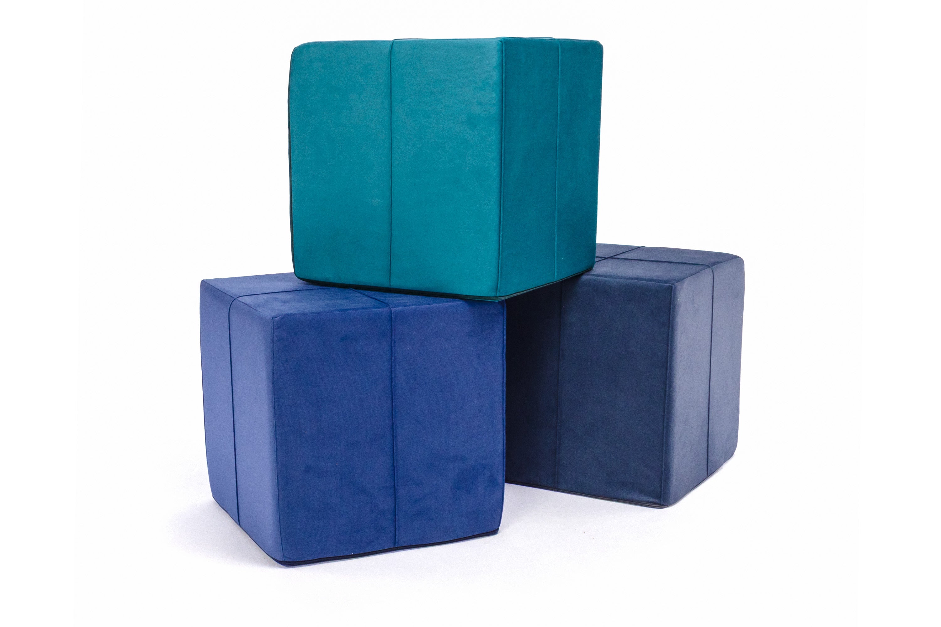 Poggiapiedi Block in Microfibra