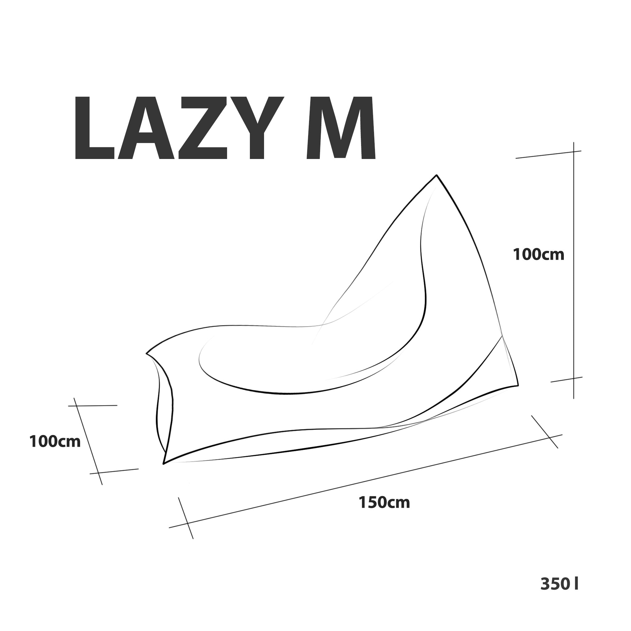 Poltrona Lazy M Outdoor in Tessuto Waterproof