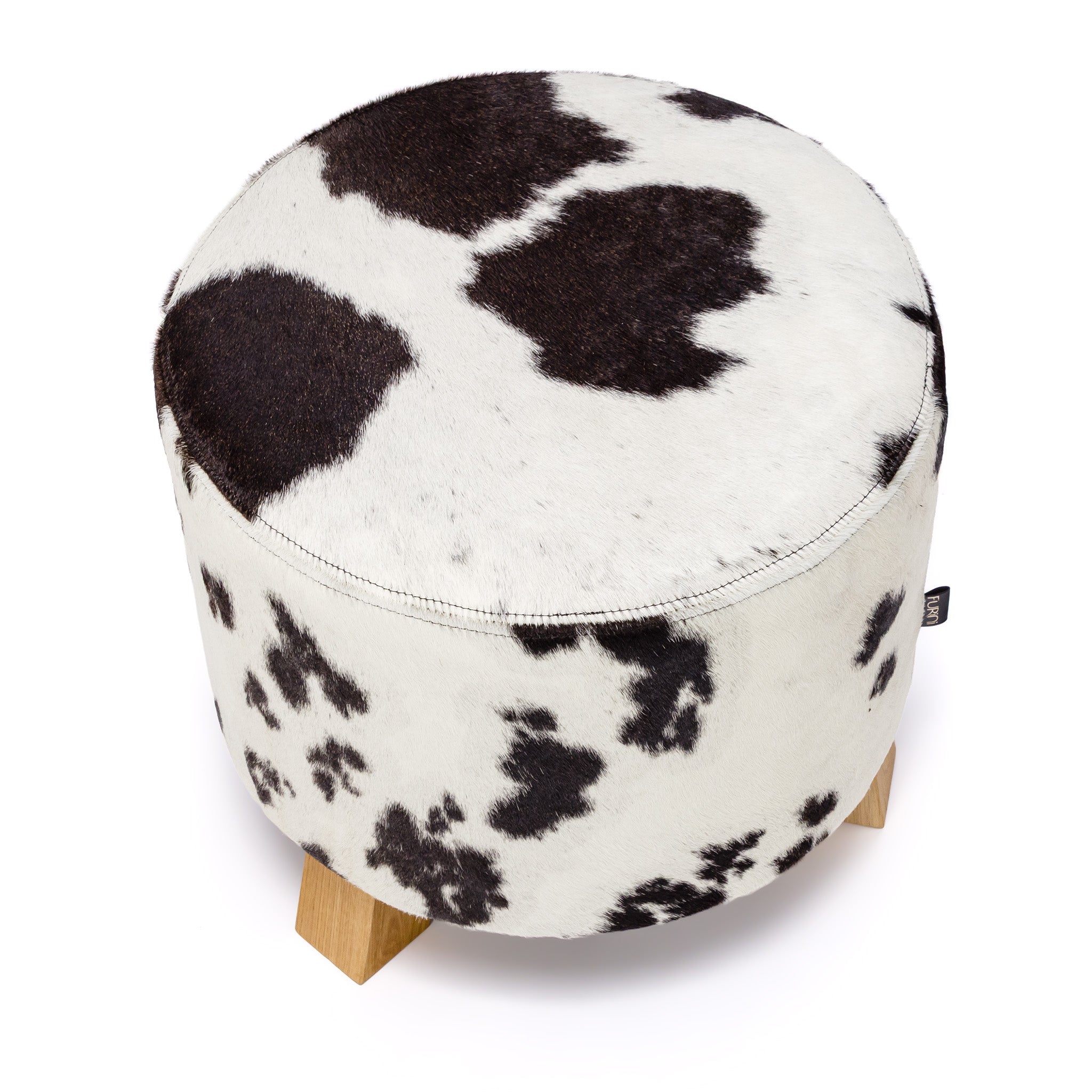 Poggiapiedi Mateo Premium in Pelle di Mucca