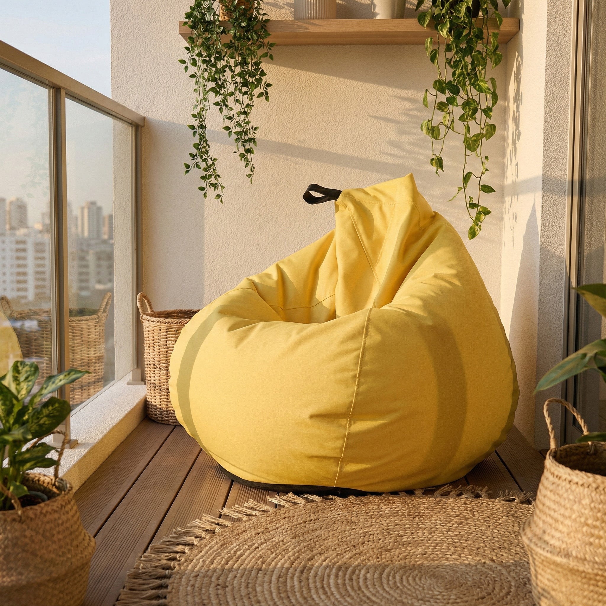 Pouf Oscar Outdoor in Tessuto Waterproof