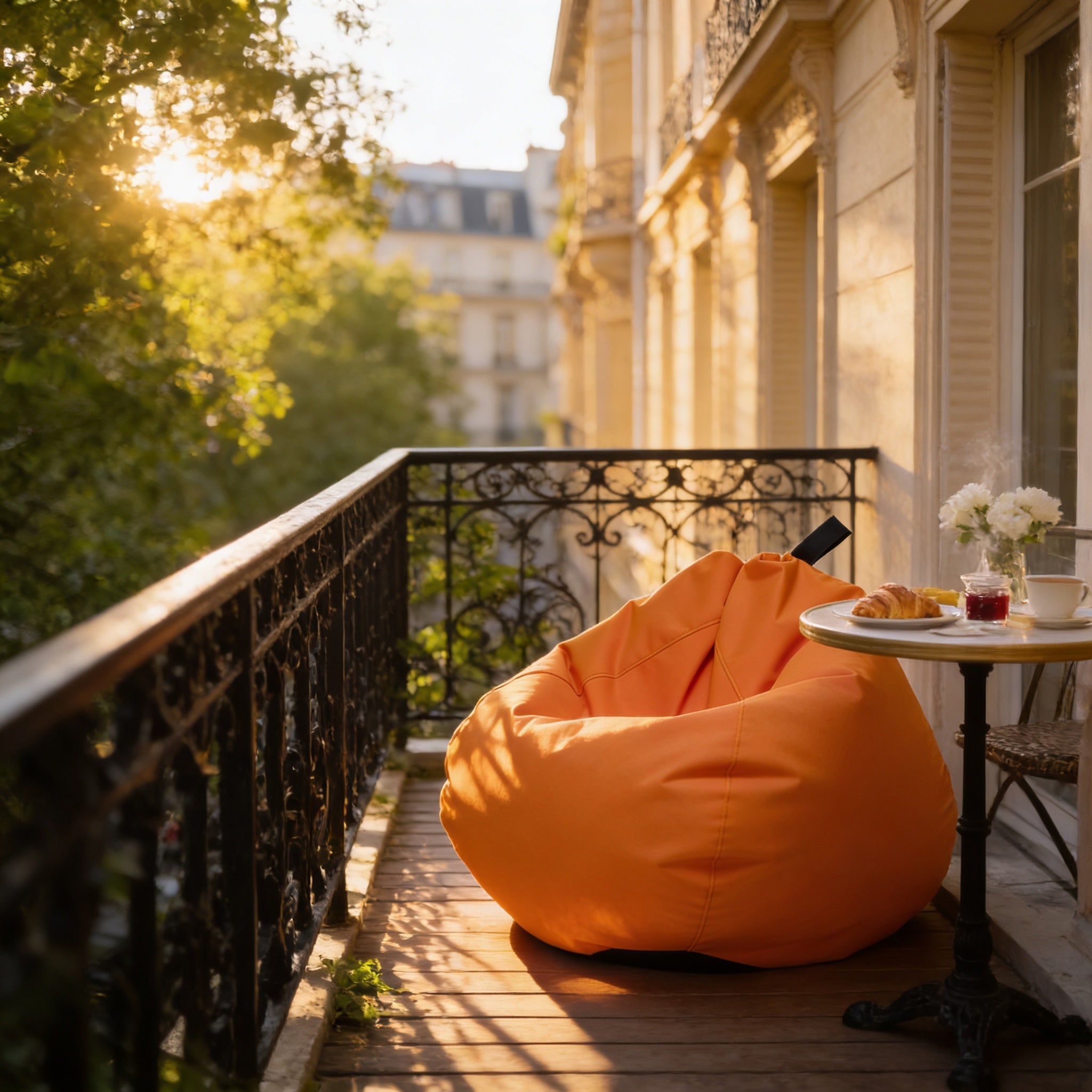 Pouf Oscar Outdoor in Tessuto Waterproof