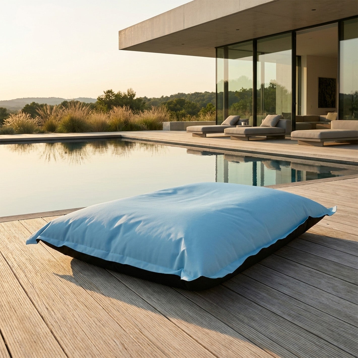 Pouf Cuscino M Outdoor in Tessuto Waterproof