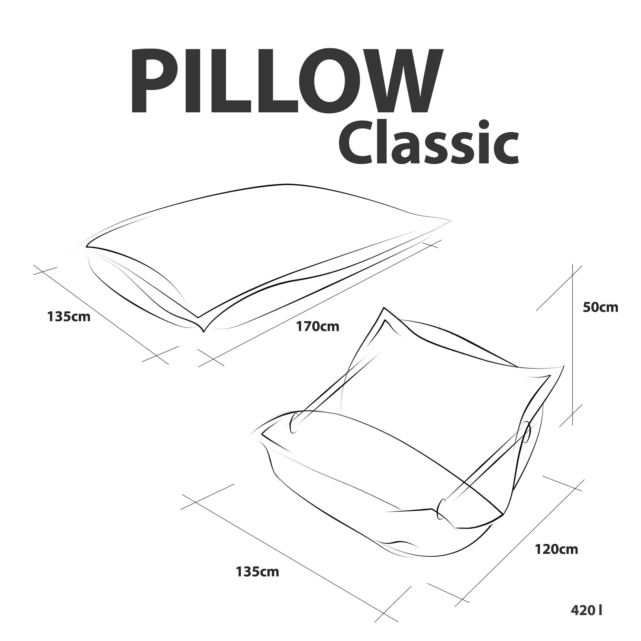 Pouf Cuscino Classic Outdoor Zigzag