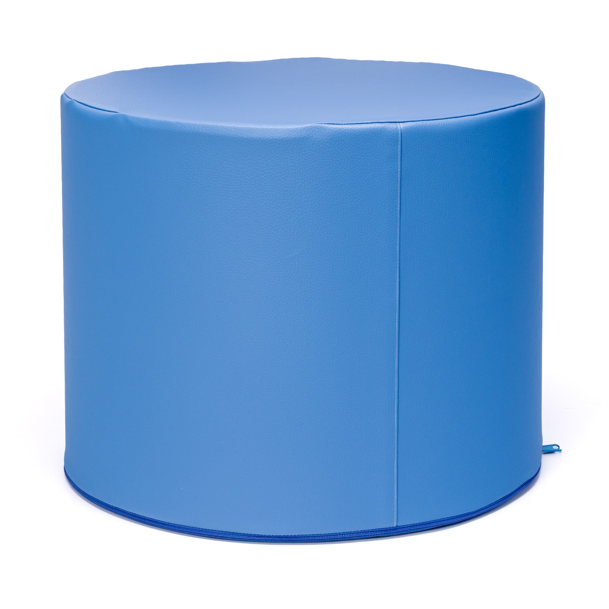 Pouf Poggiapiedi Sgabello Cilindro in Ecopelle 40x50