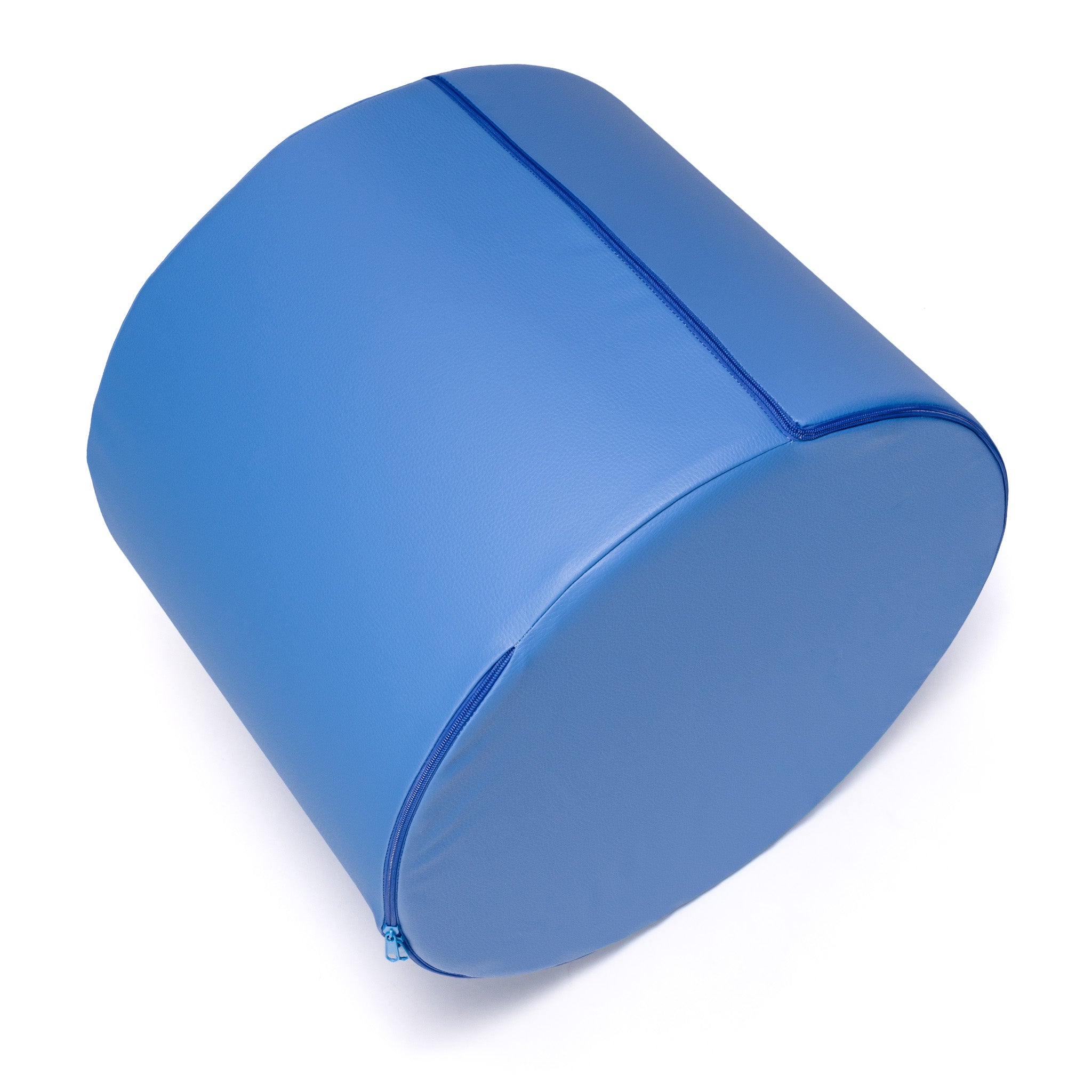 Pouf Poggiapiedi Sgabello Cilindro in Ecopelle 40x50