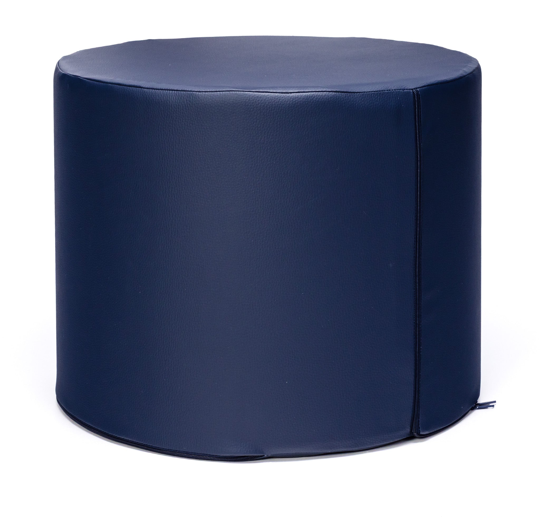 Pouf Poggiapiedi Sgabello Cilindro in Ecopelle 40x50