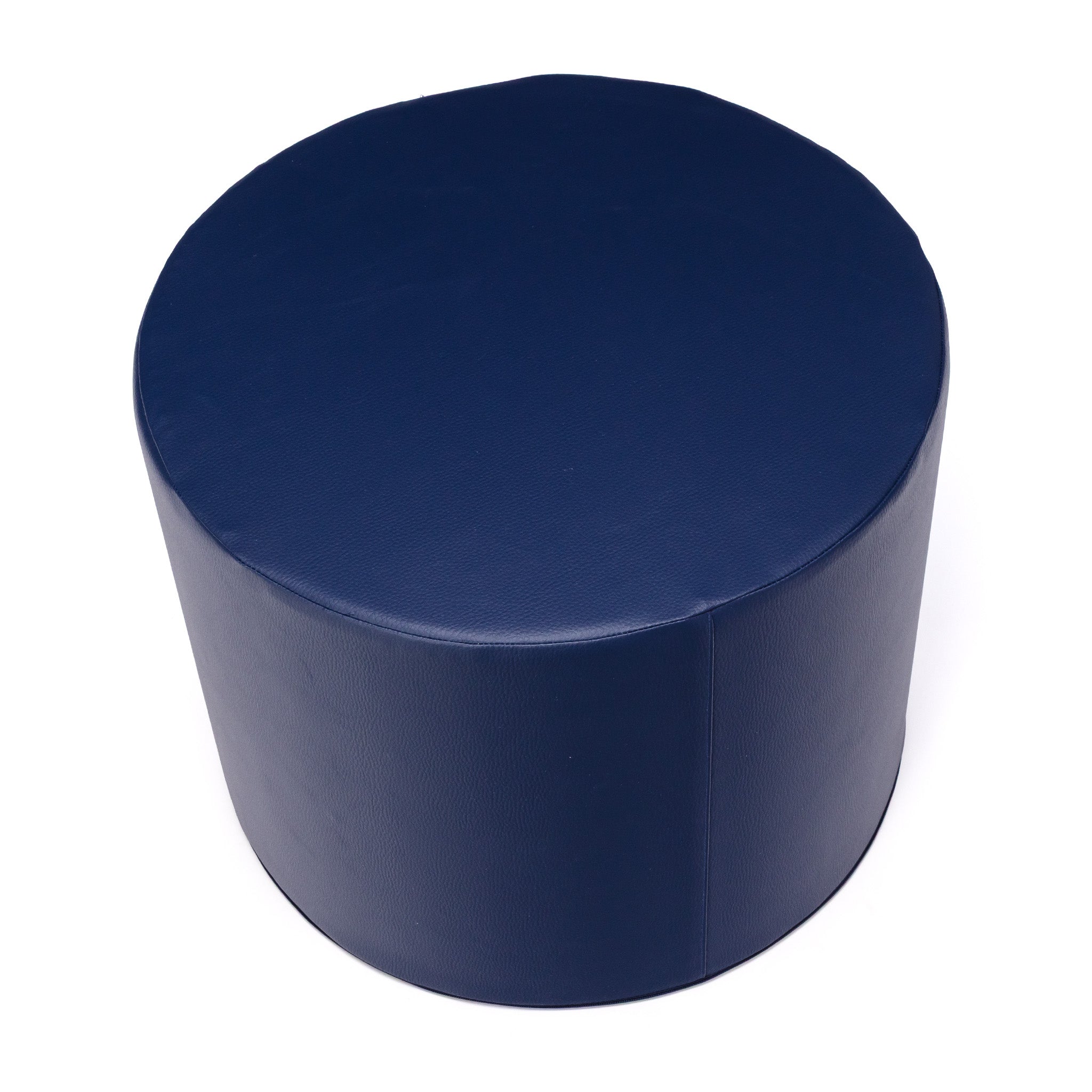 Pouf Poggiapiedi Sgabello Cilindro in Ecopelle 40x50