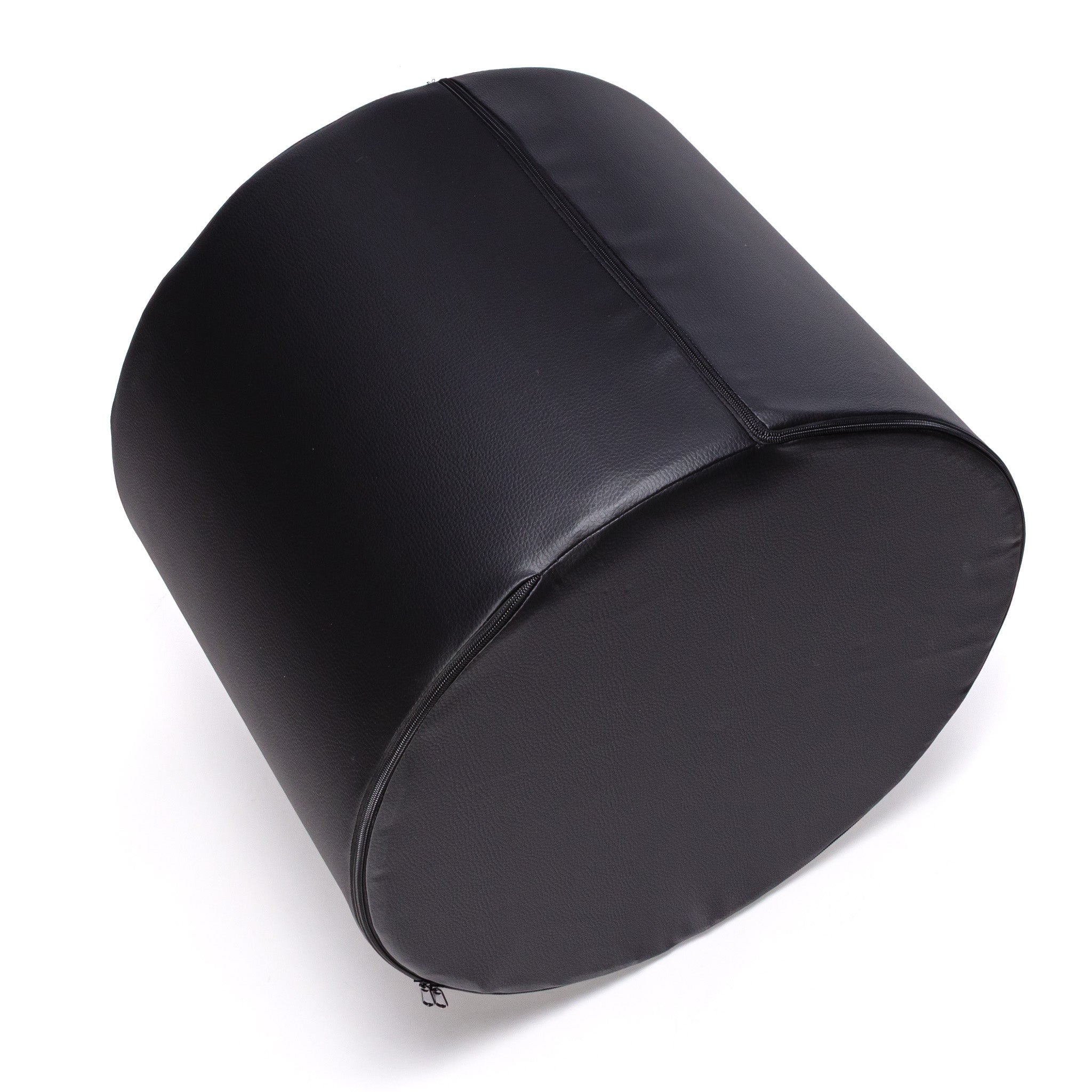 Pouf Poggiapiedi Sgabello Cilindro in Ecopelle 40x50