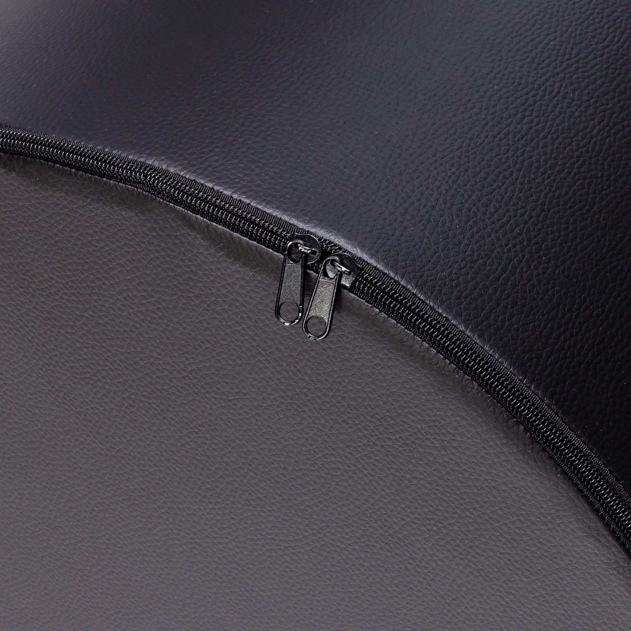 Pouf Poggiapiedi Sgabello Cilindro in Ecopelle 40x50