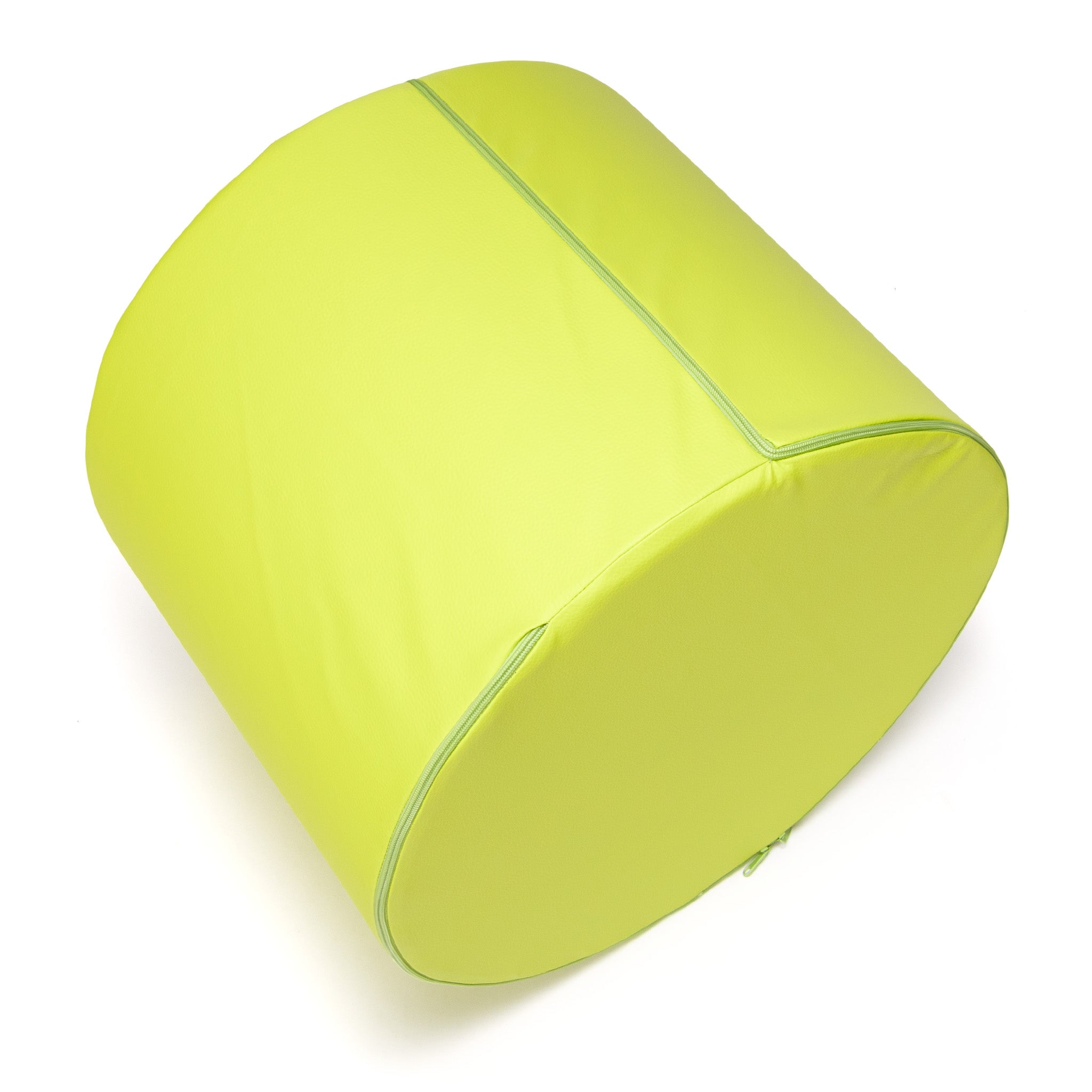 Pouf Poggiapiedi Sgabello Cilindro in Ecopelle 40x50