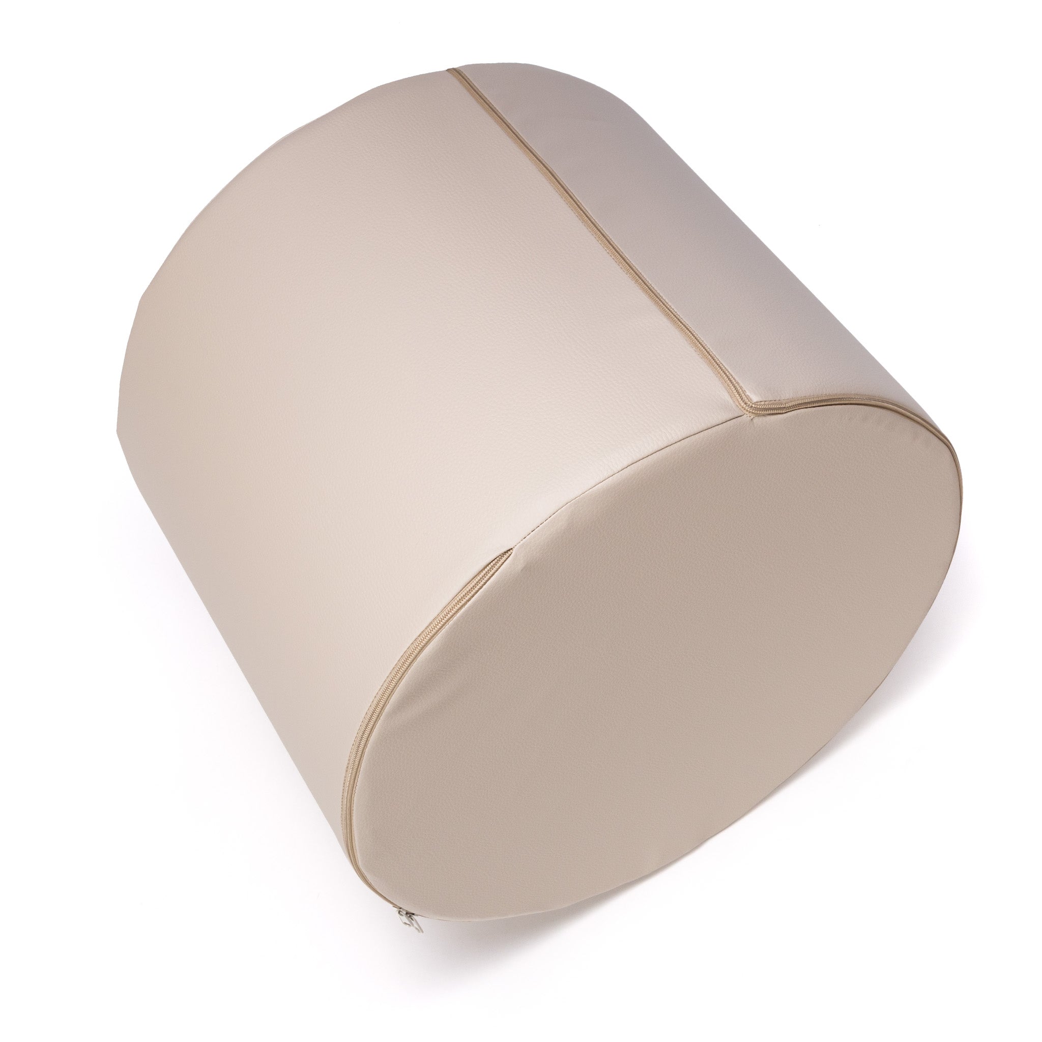 Pouf Poggiapiedi Sgabello Cilindro in Ecopelle 40x50