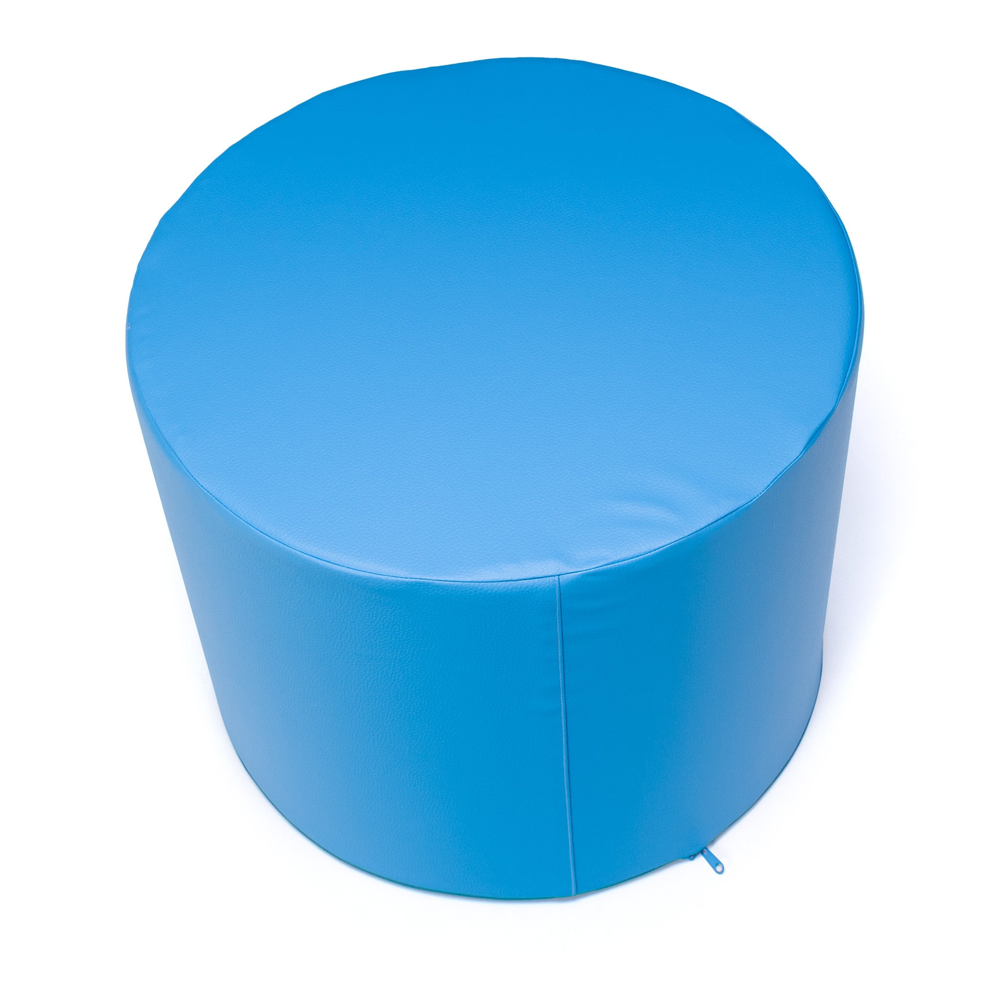 Pouf Poggiapiedi Sgabello Cilindro in Ecopelle 40x50