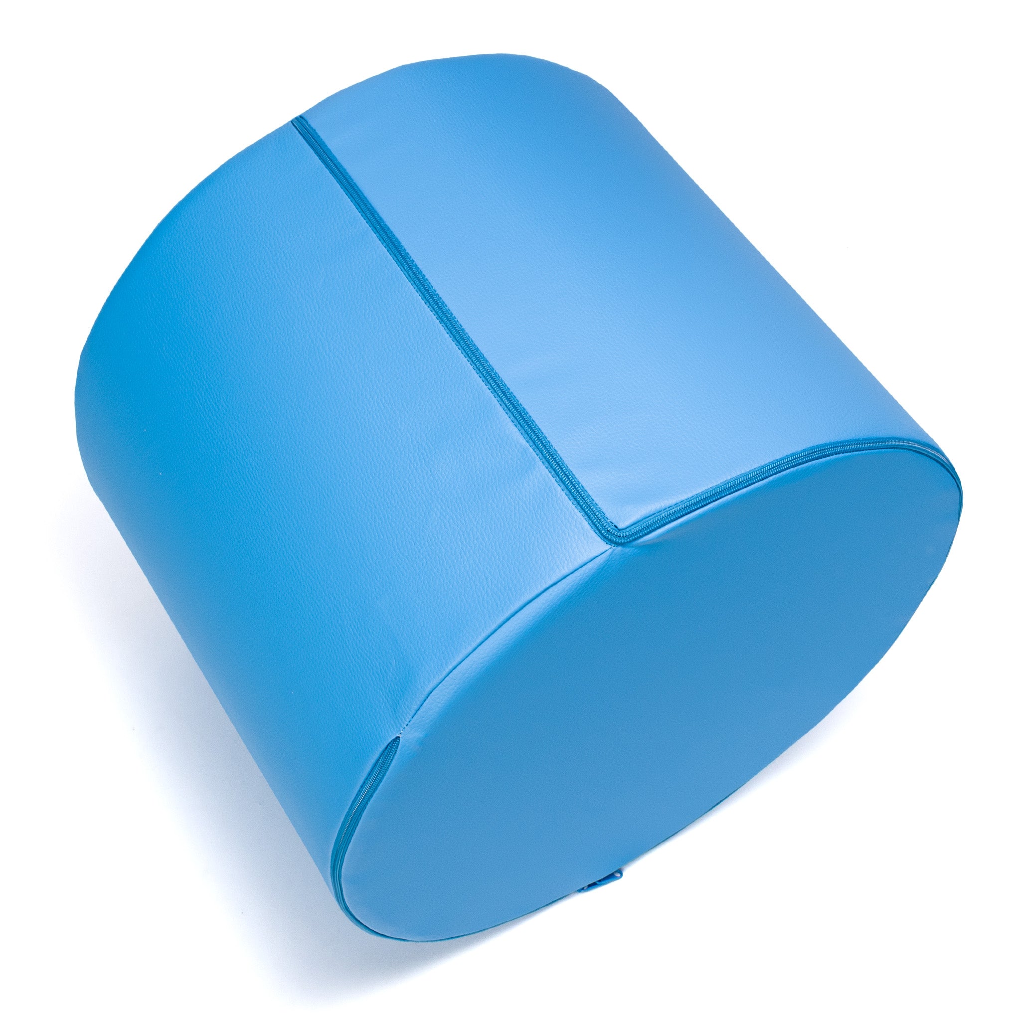 Pouf Poggiapiedi Sgabello Cilindro in Ecopelle 40x50