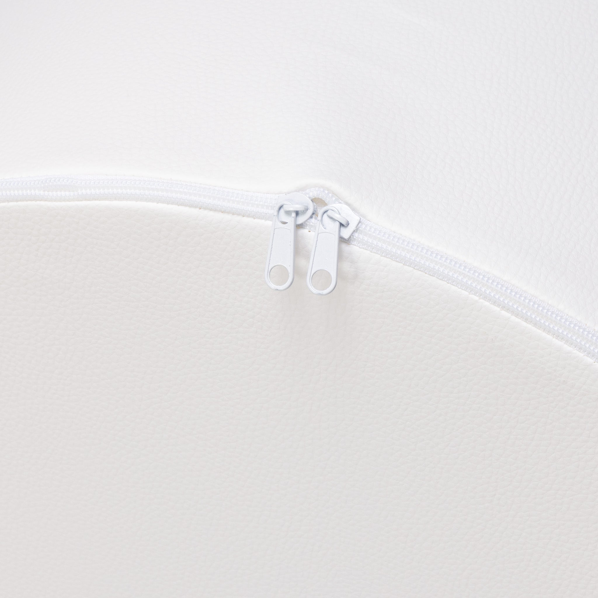 Pouf Poggiapiedi Sgabello Cilindro in Ecopelle 40x50