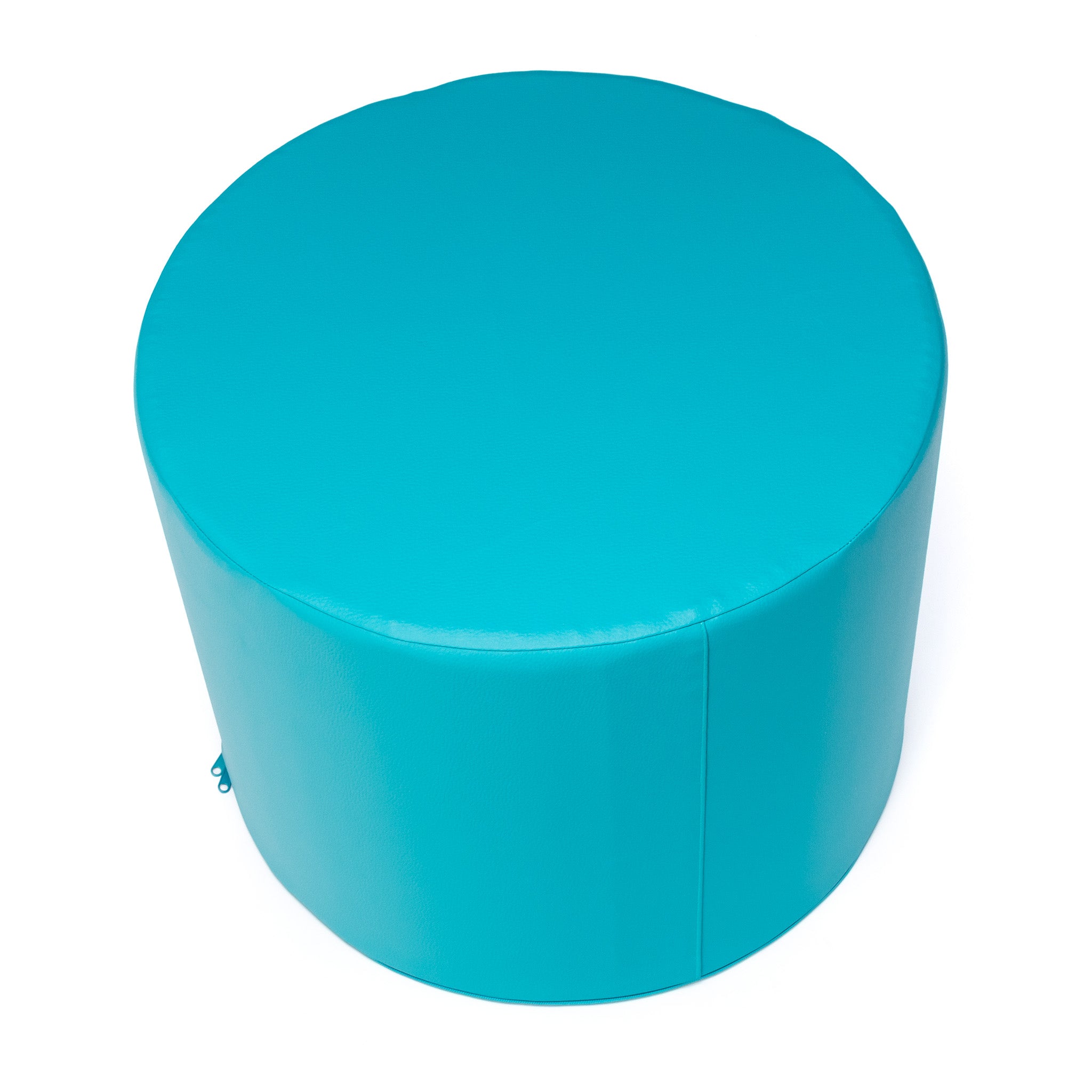 Pouf Poggiapiedi Sgabello Cilindro in Ecopelle 40x50