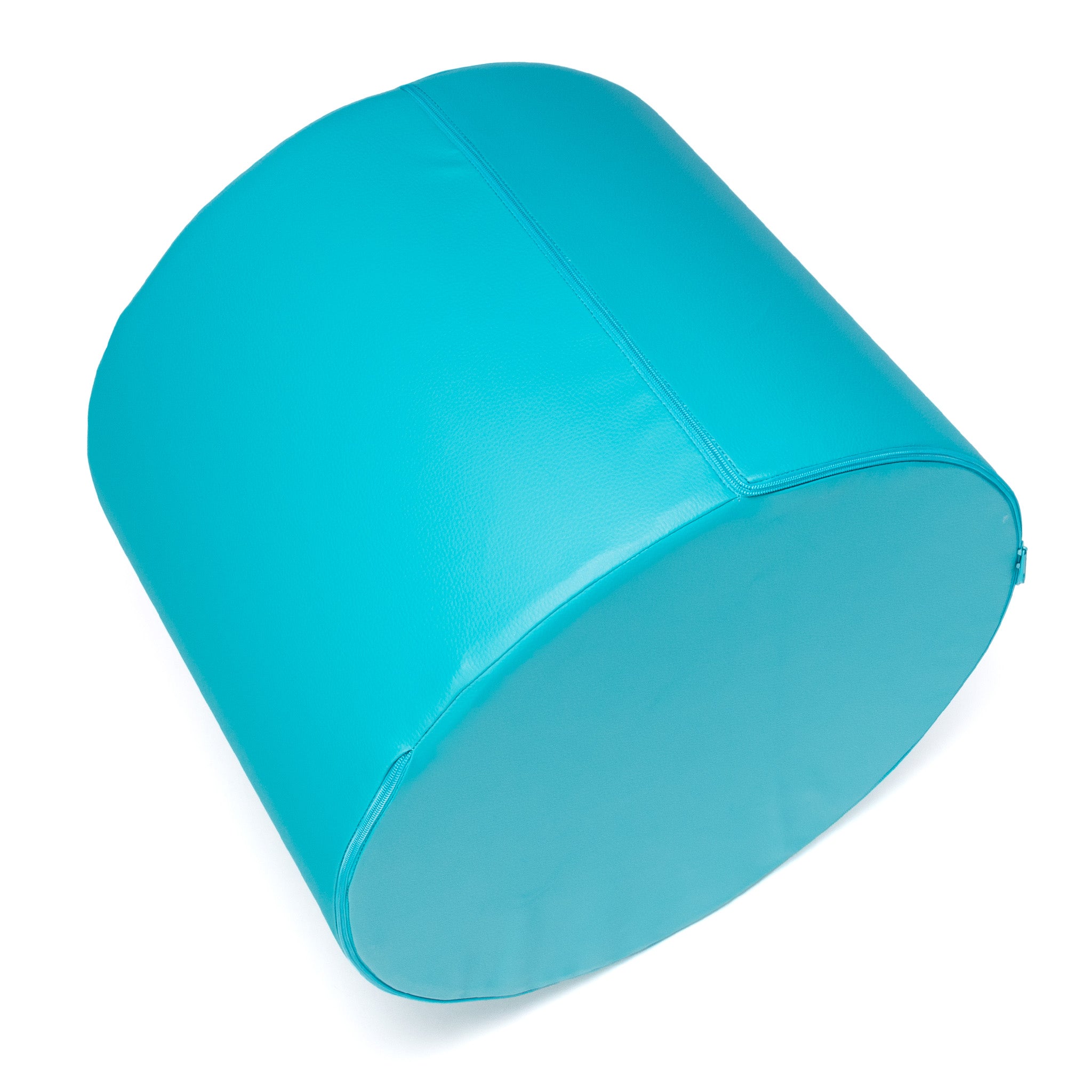 Pouf Poggiapiedi Sgabello Cilindro in Ecopelle 40x50