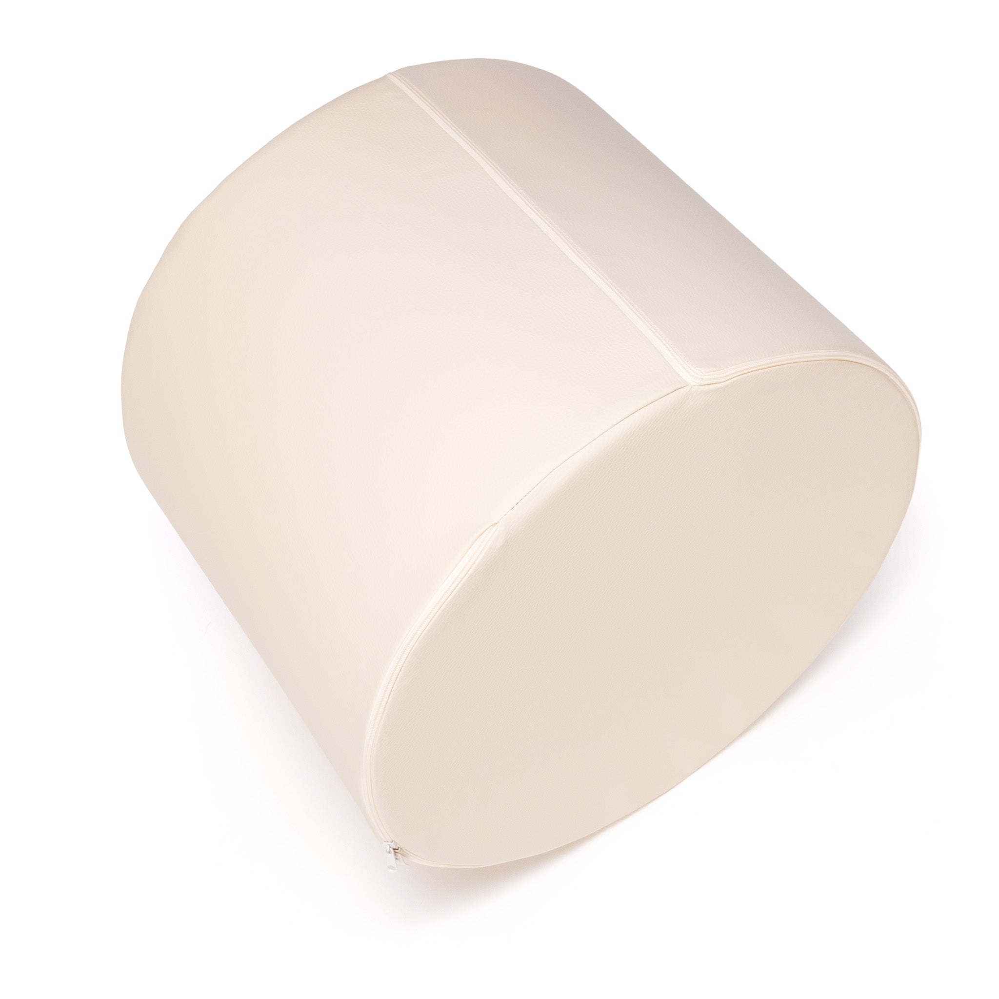 Pouf Poggiapiedi Sgabello Cilindro in Ecopelle 40x50