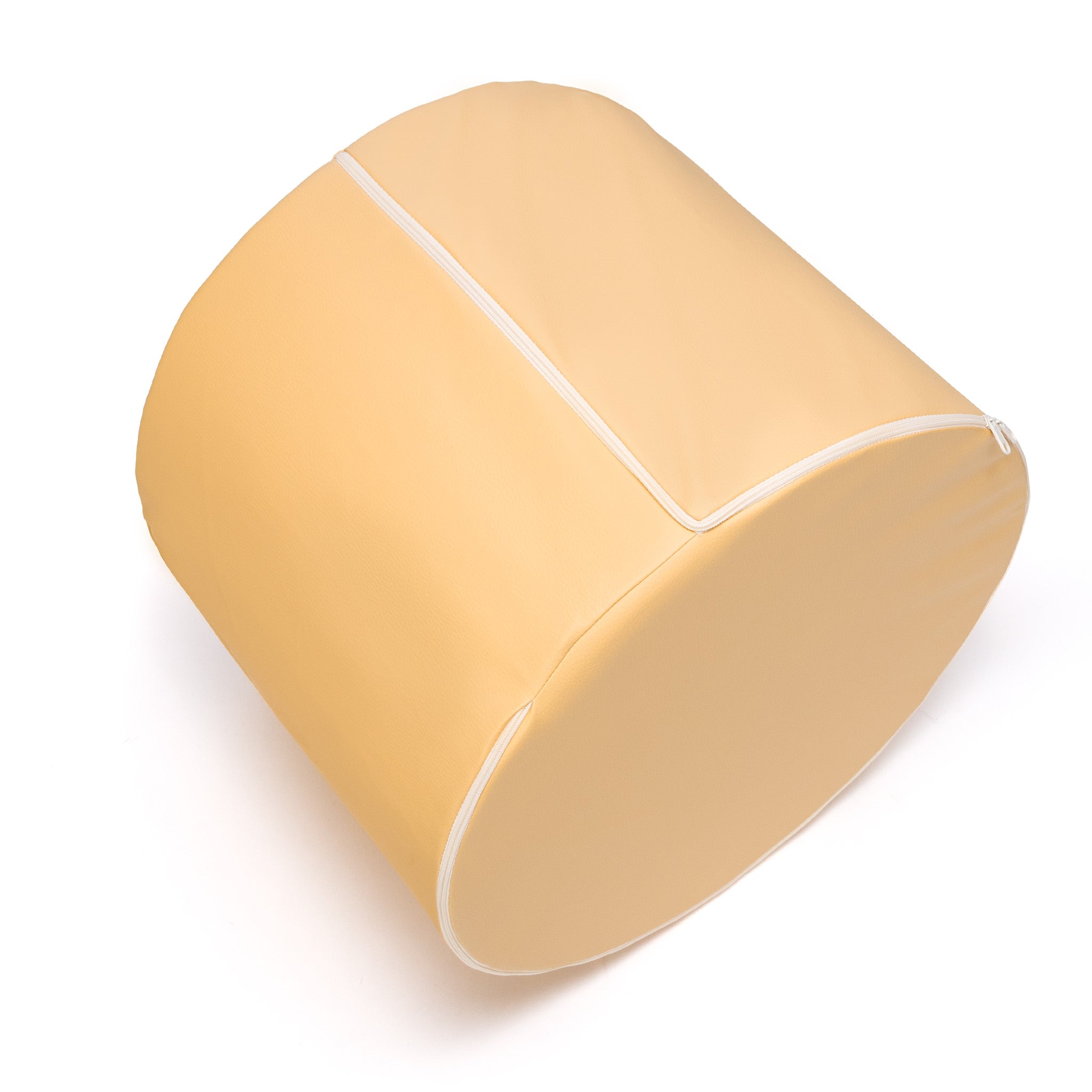 Pouf Poggiapiedi Sgabello Cilindro in Ecopelle 40x50