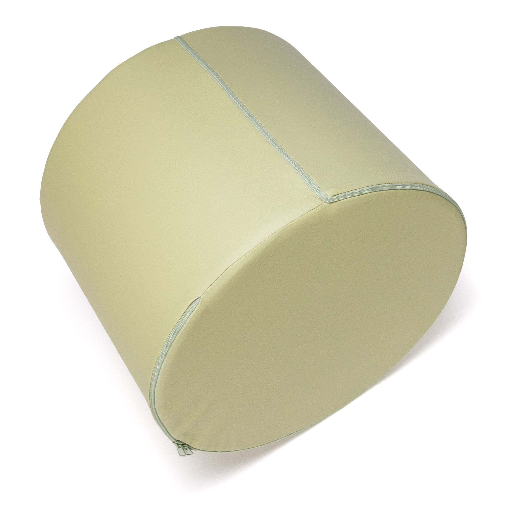 Pouf Poggiapiedi Sgabello Cilindro in Ecopelle 40x50