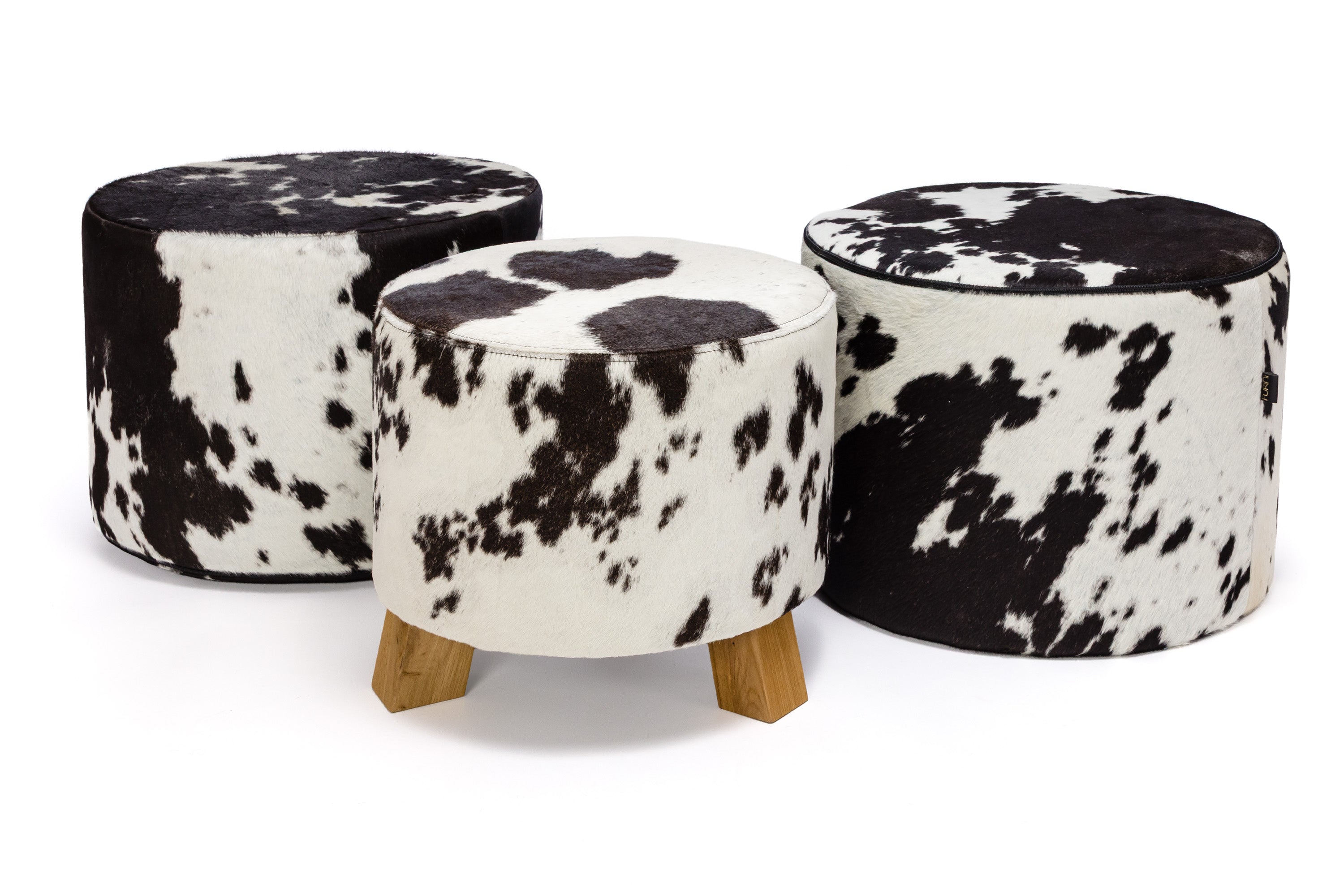 Poggiapiedi Roller in Pelle di Mucca