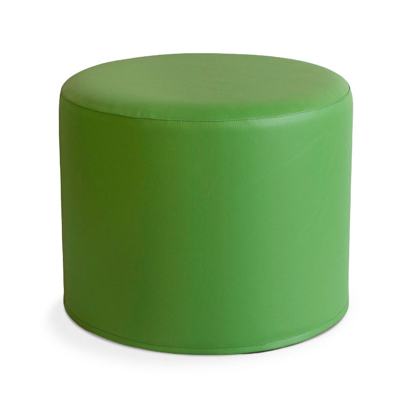 Pouf Poggiapiedi Sgabello Cilindro in Ecopelle 40x50