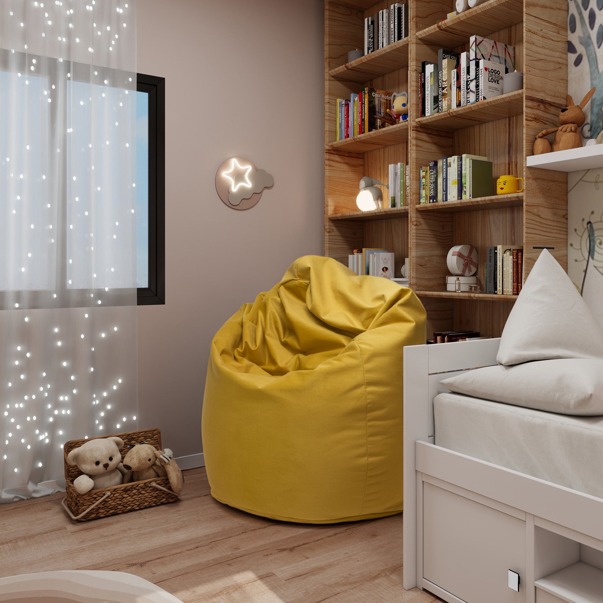 Pouf Sacco in Microfibra