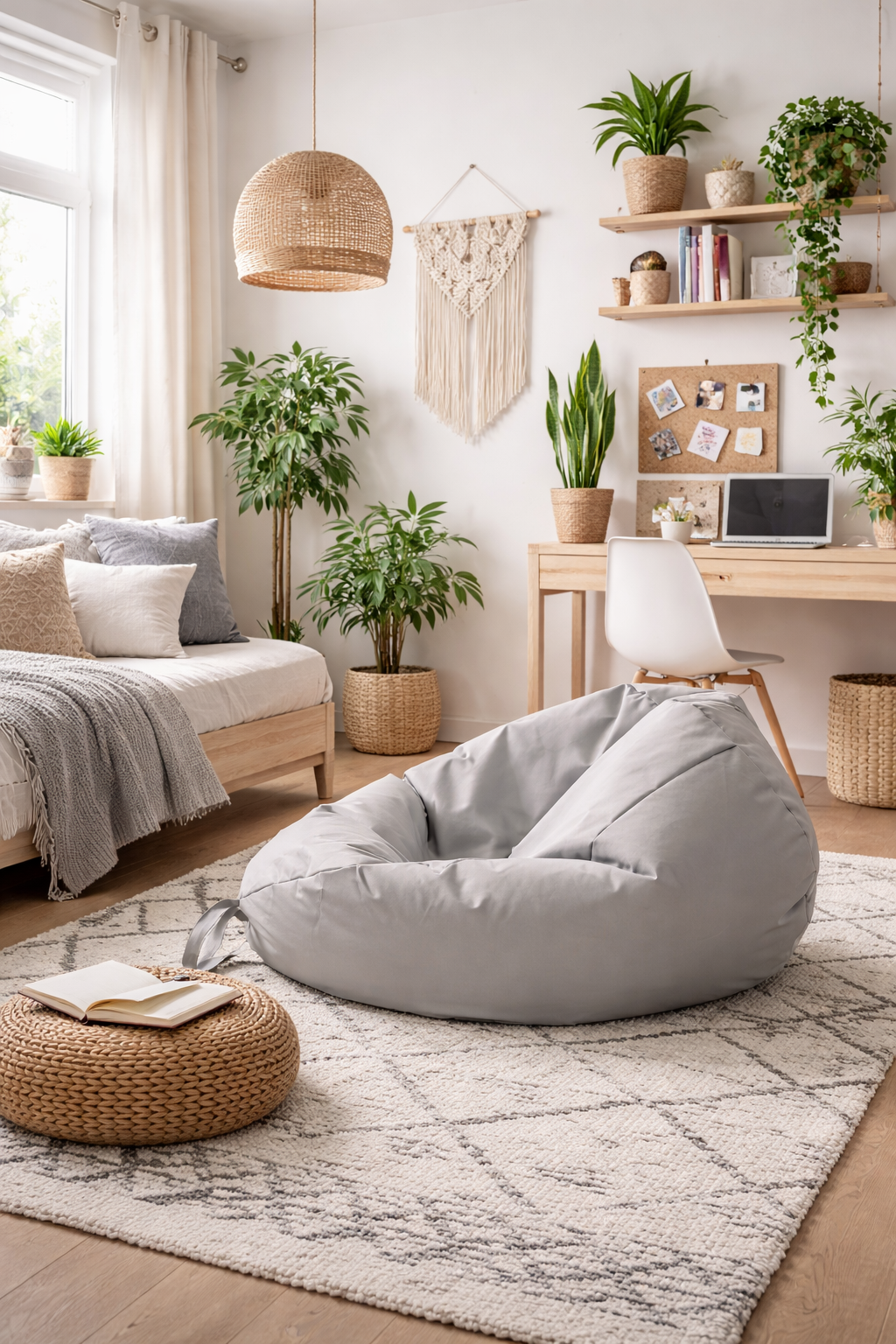 Pouf moderno per arredamento casa