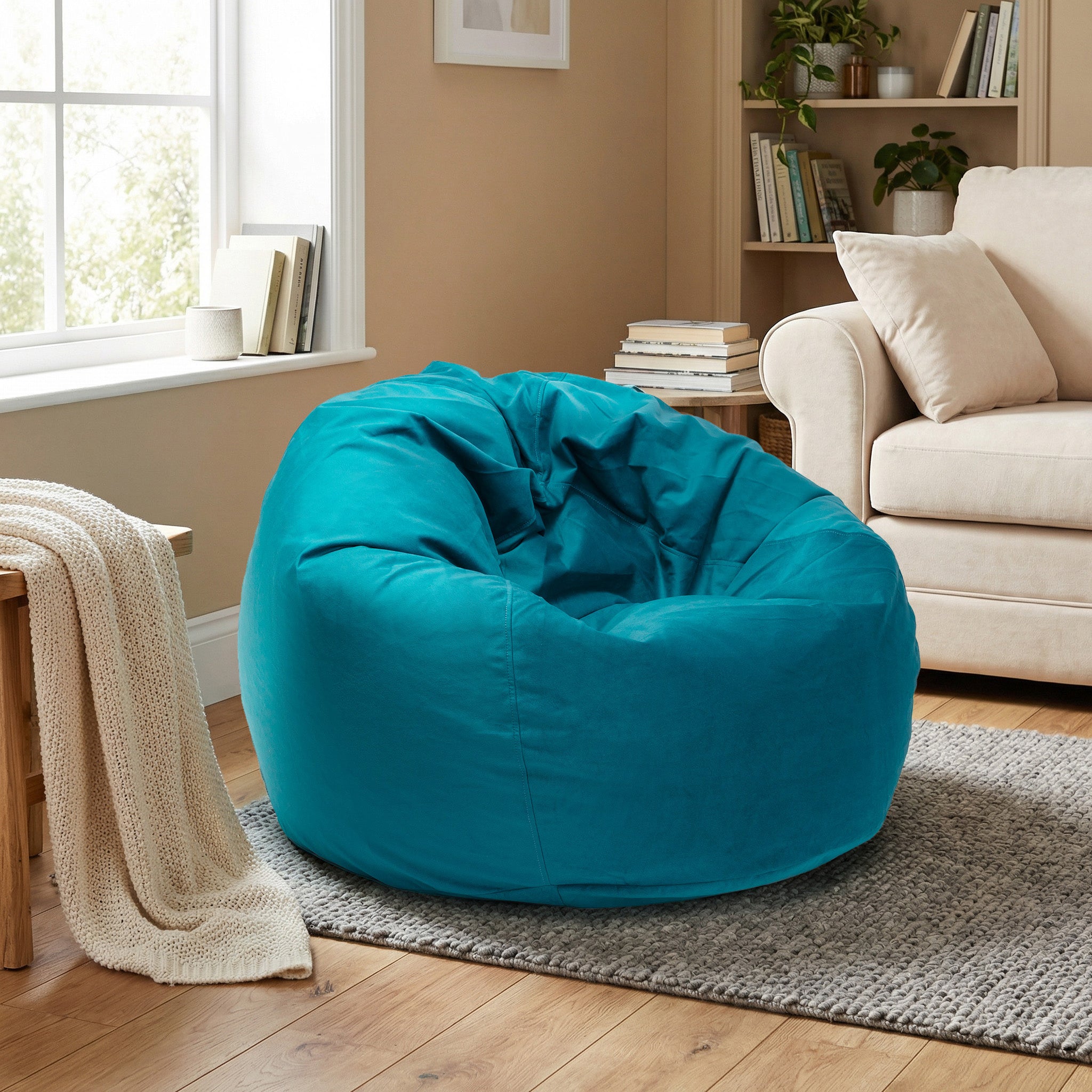 Pouf Sacco L in Microfibra