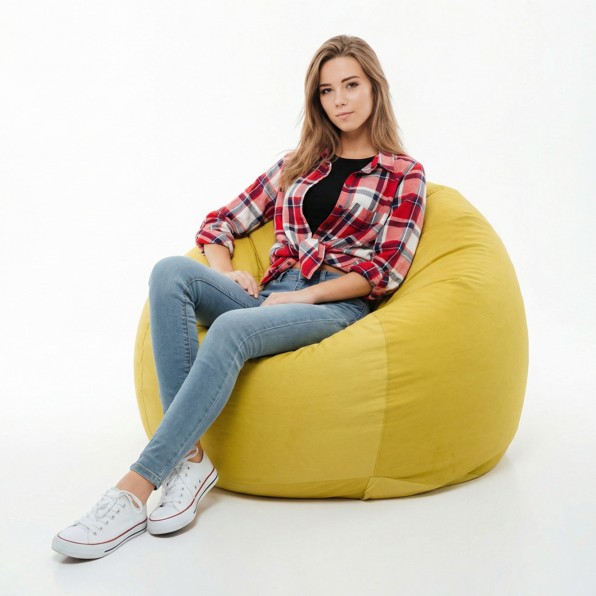 Pouf Sacco L in Microfibra