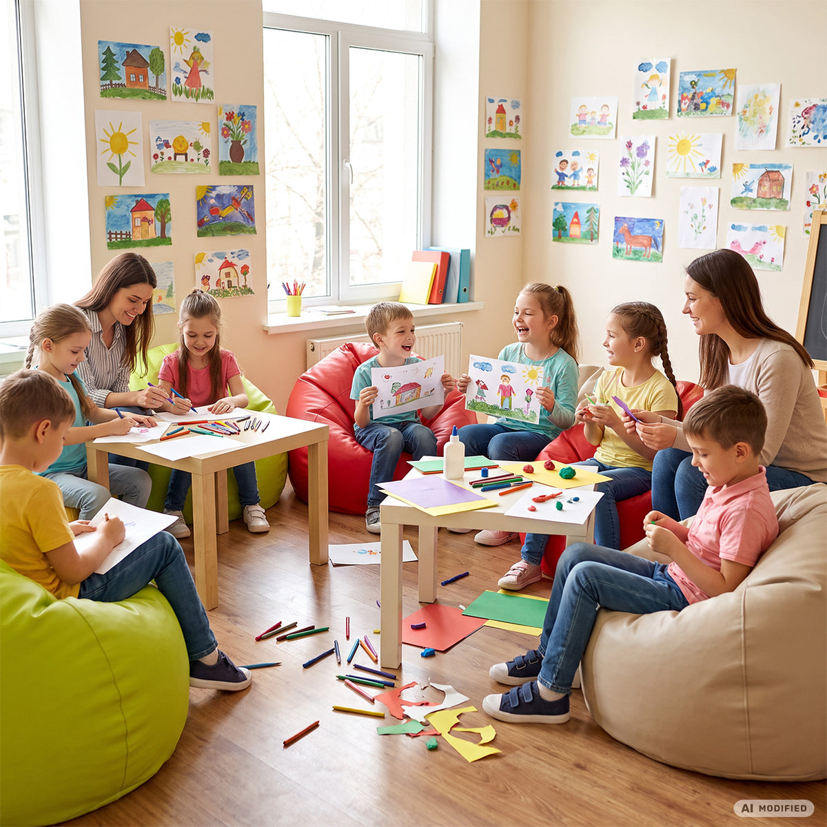 Pouf Sacco M in Ecopelle