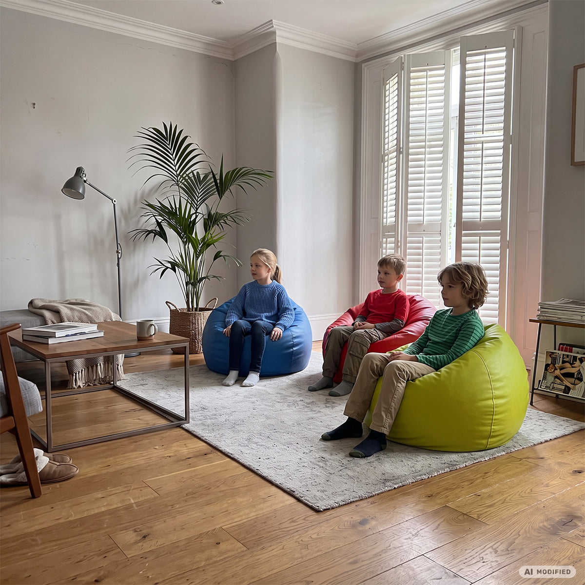 Pouf Sacco M in Ecopelle