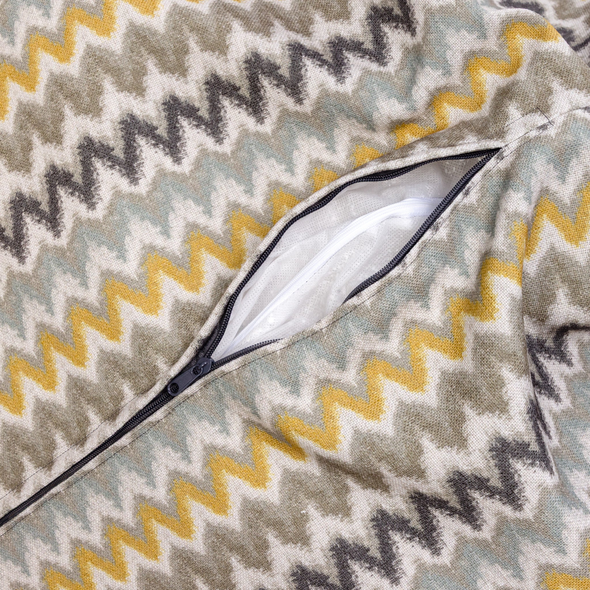 Pouf Sacco M Modern Lino Zigzag