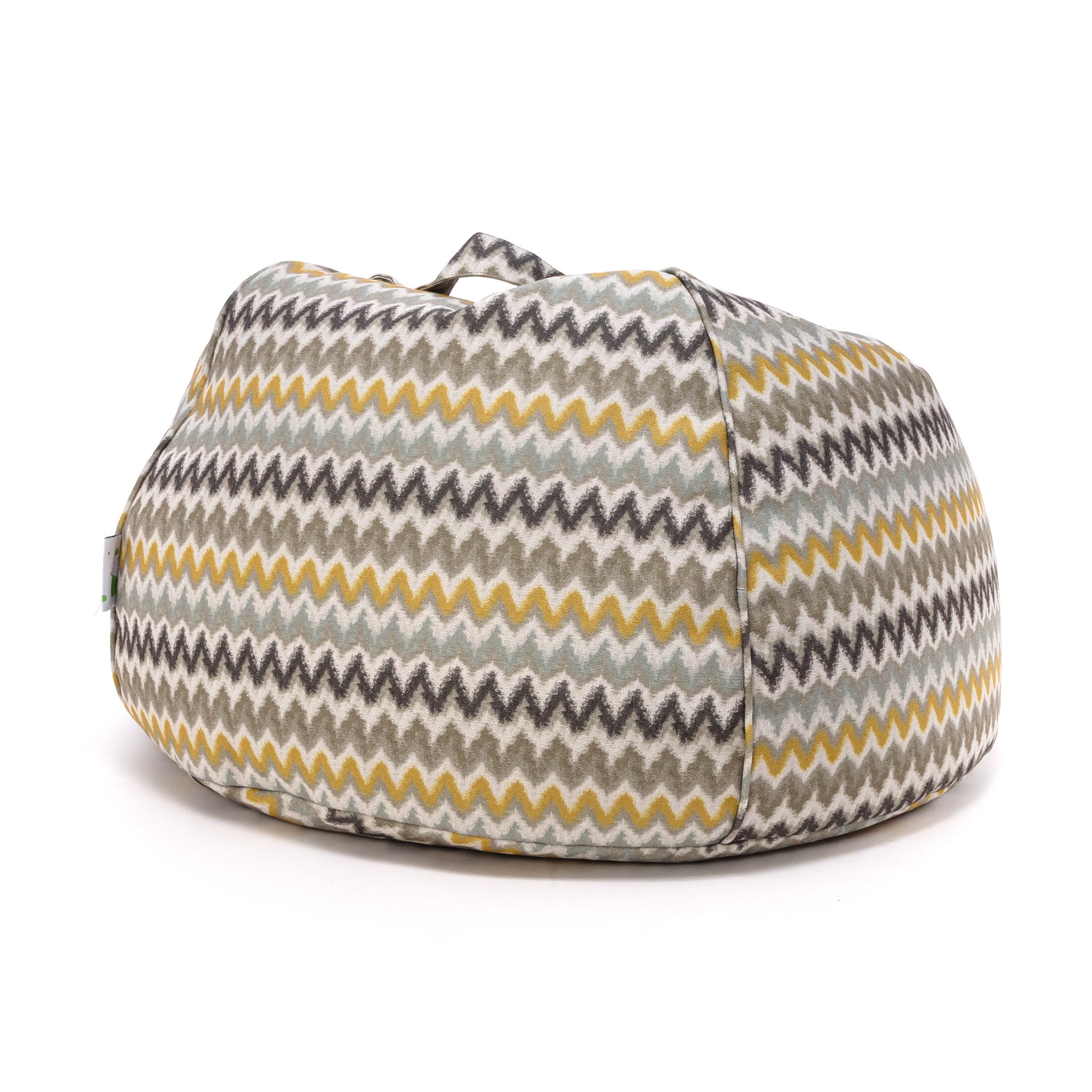 Pouf Sacco M Modern Lino Zigzag