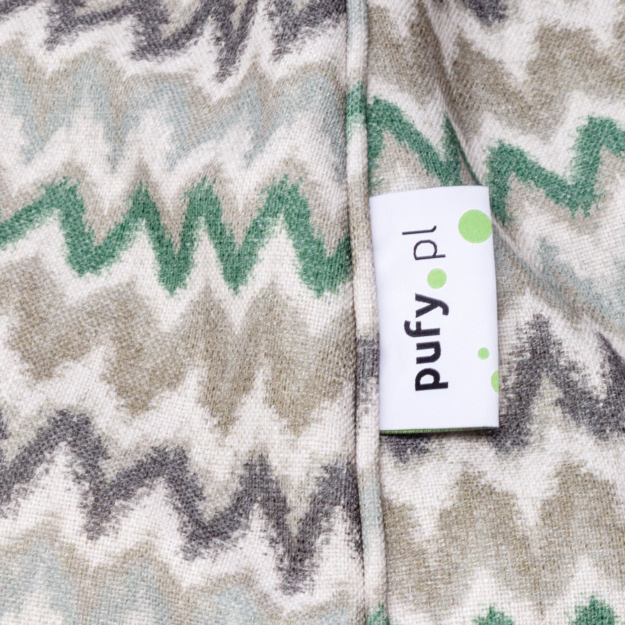 Pouf Sacco M Modern Lino Zigzag