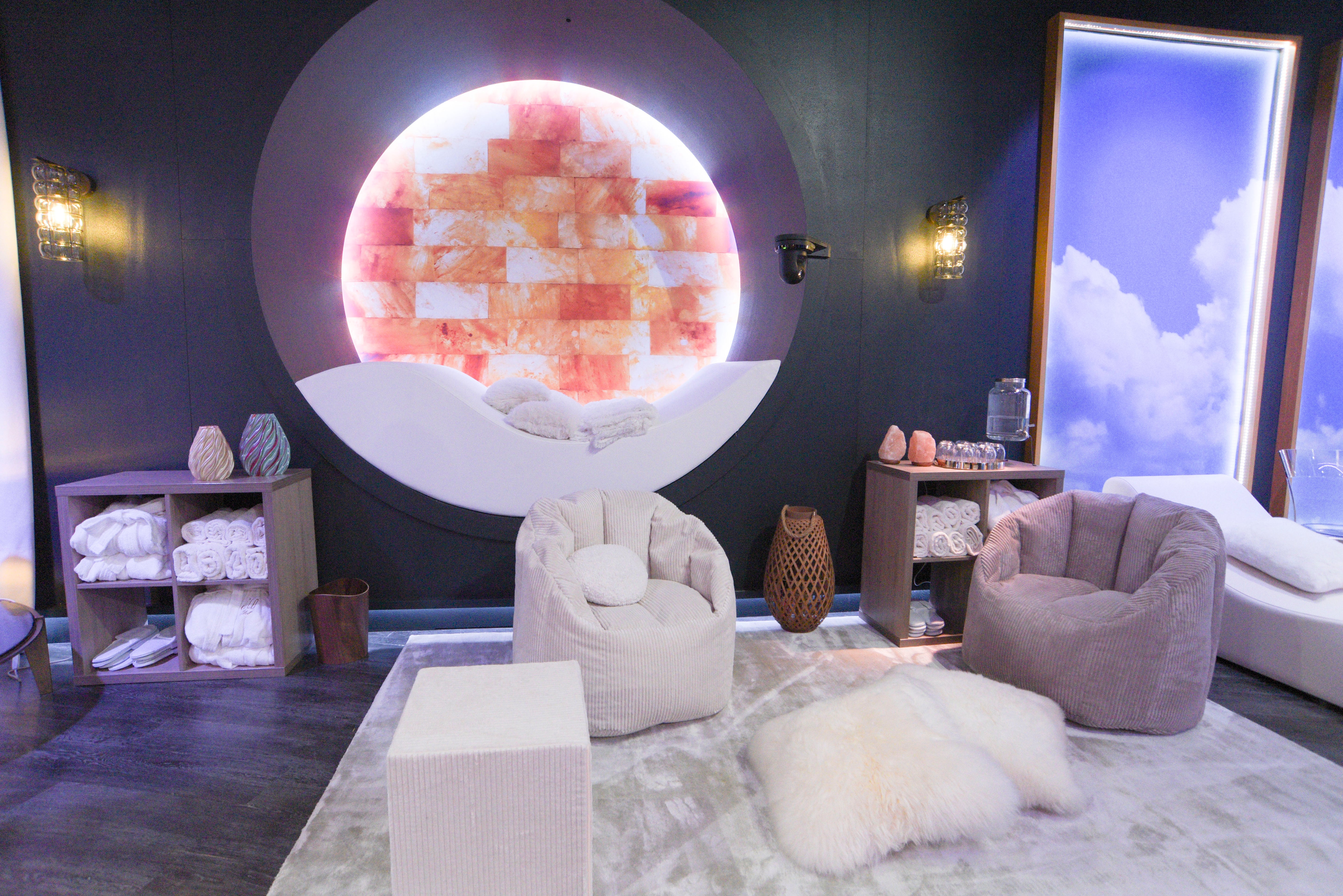 Pouf moderno per arredamento casa