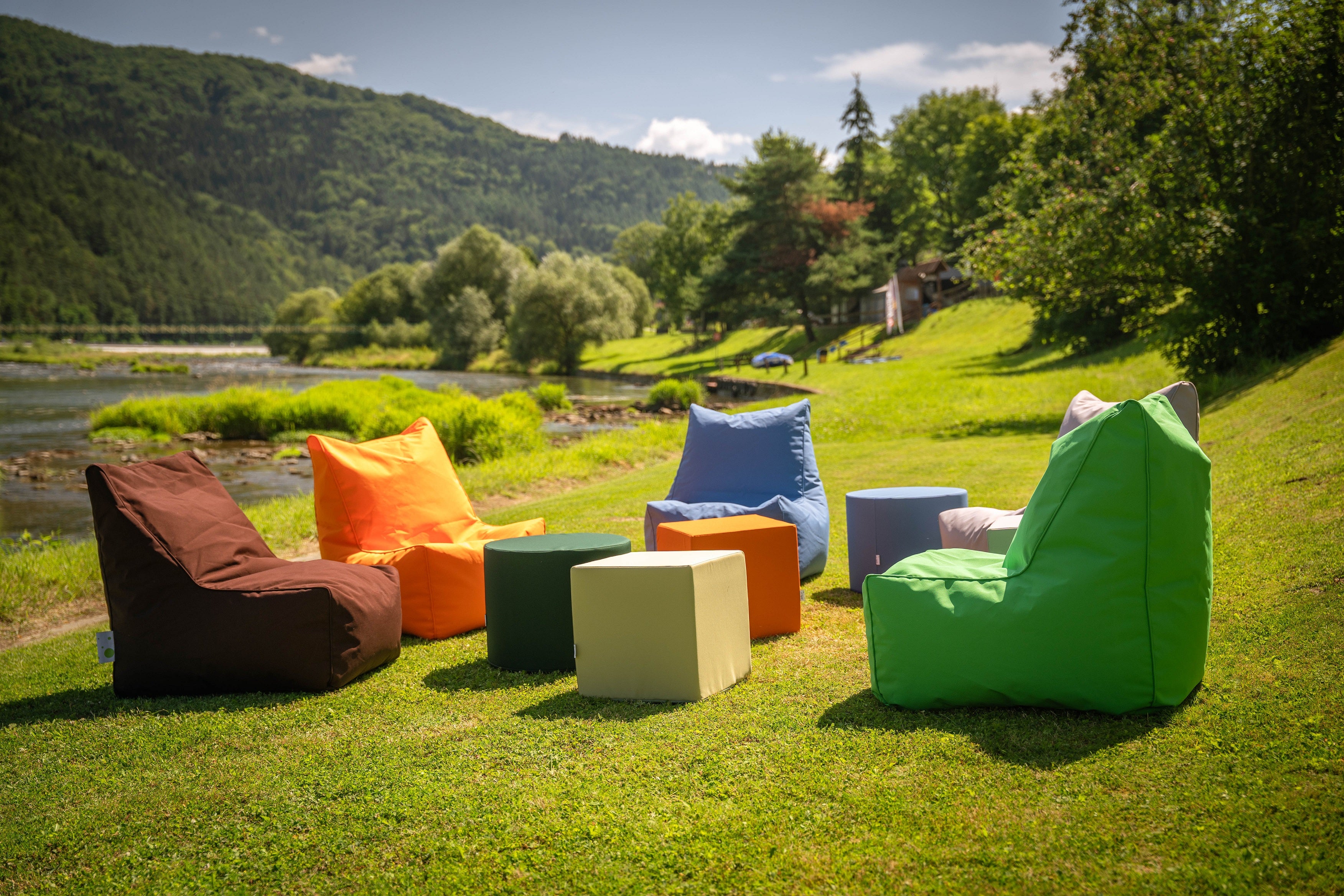 Poggiapiedi Block Outdoor in Tessuto Waterproof
