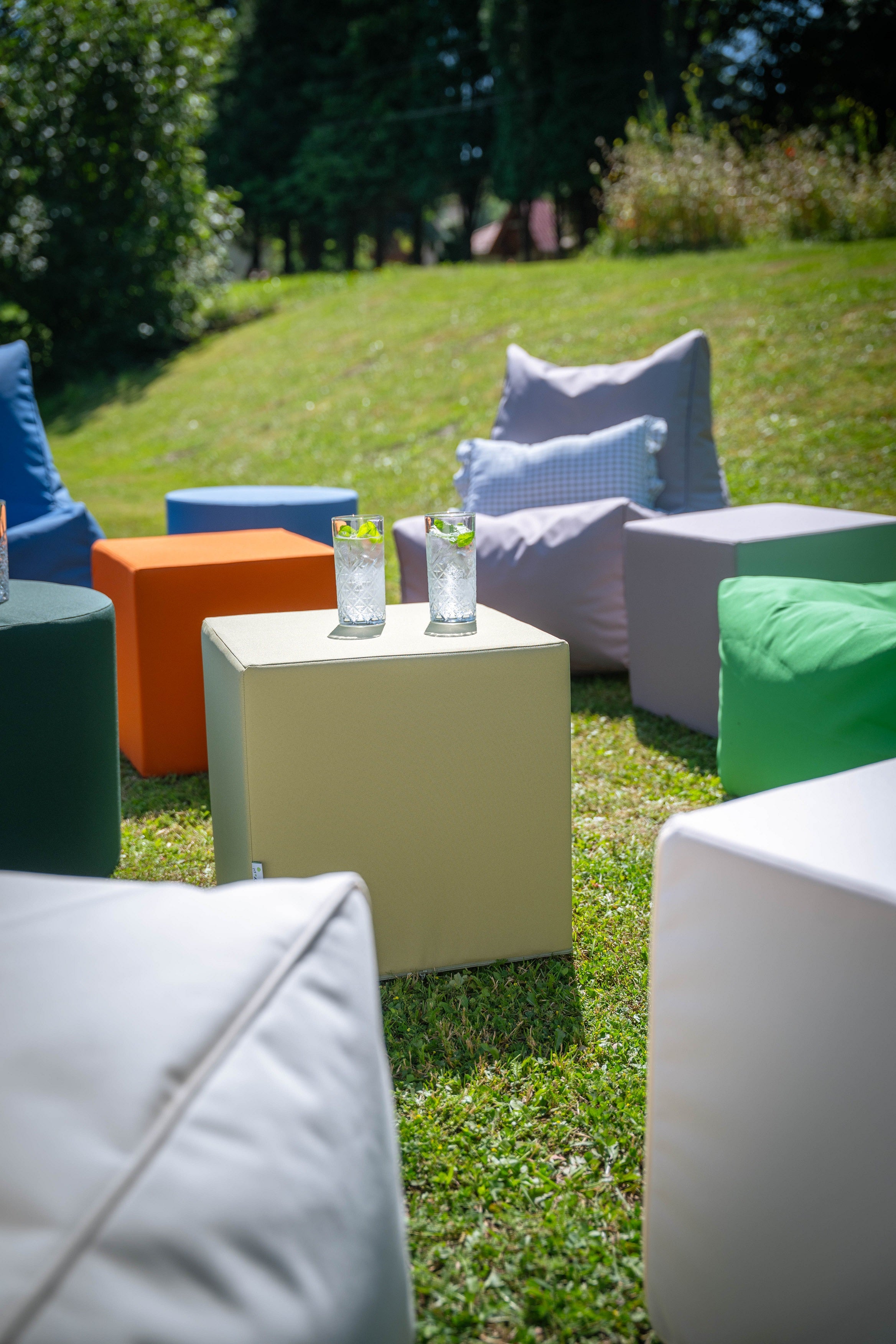 Poggiapiedi Block Outdoor in Tessuto Waterproof