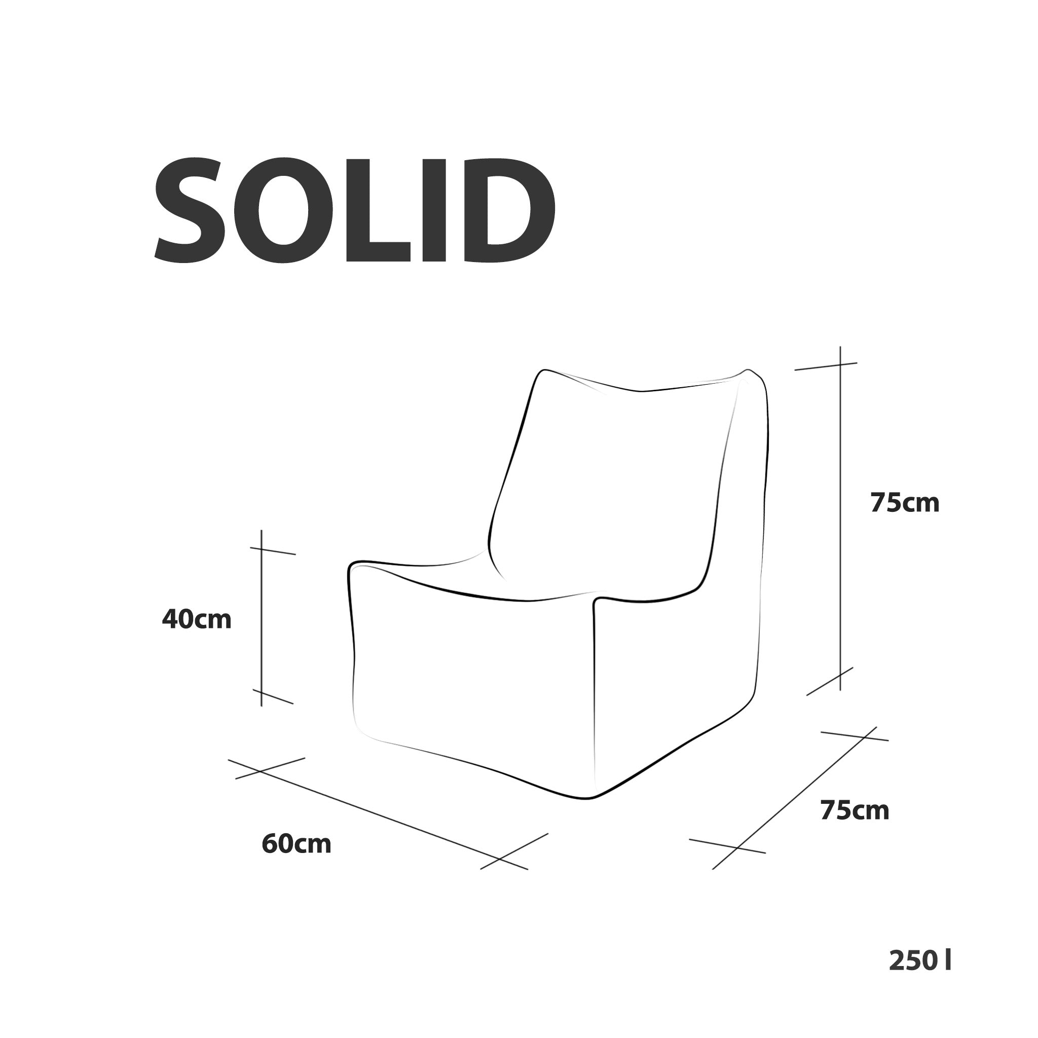 Poltrona Solid Mix in Microfibra
