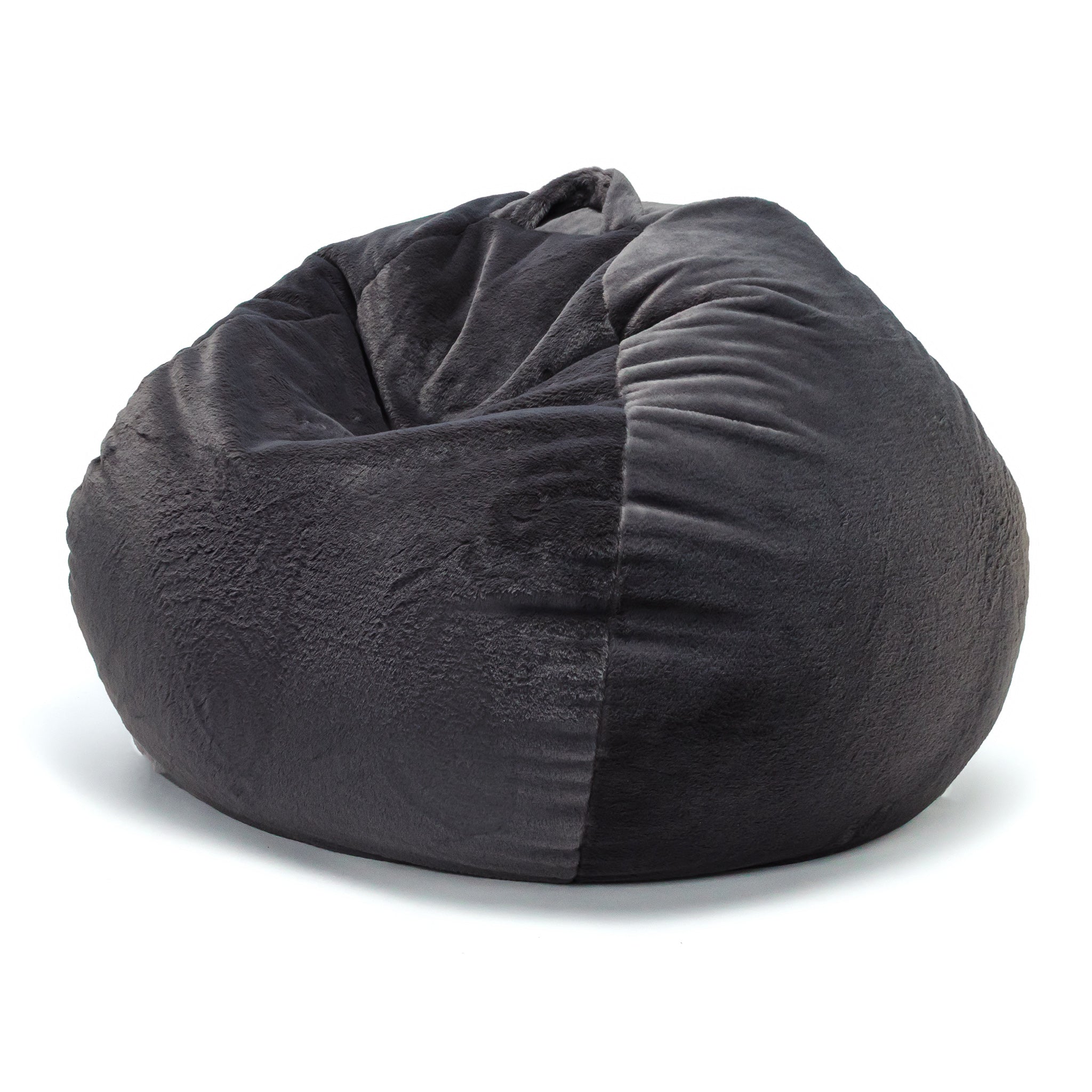 Pouf Yeti in Pelliccia Sintetica con Poggiapiedi