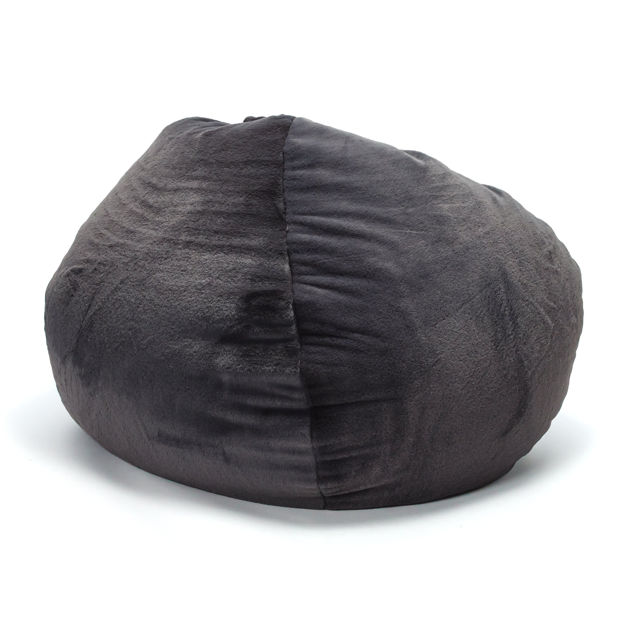 Pouf Yeti in Pelliccia Sintetica con Poggiapiedi