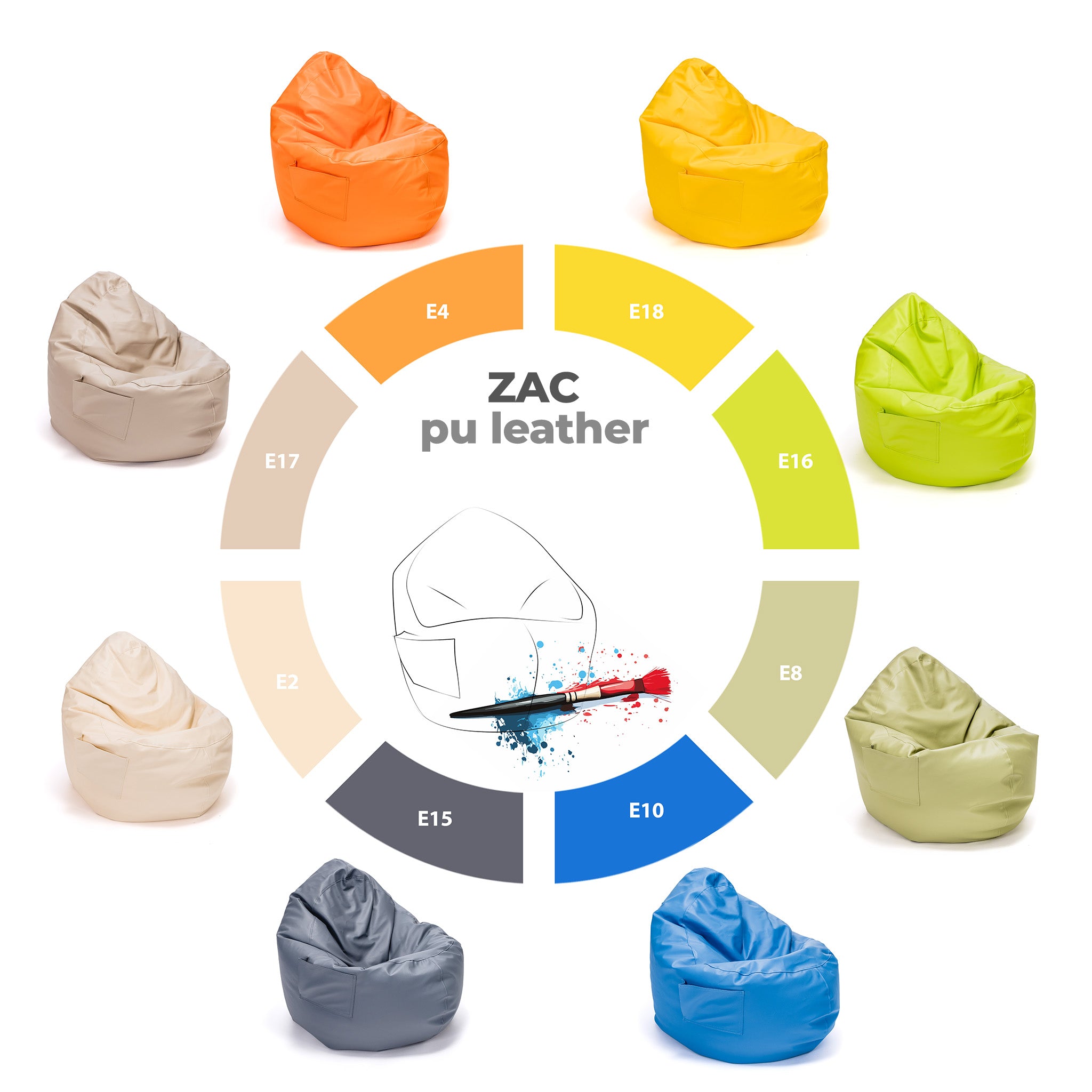 Poltrona Zac in Ecopelle