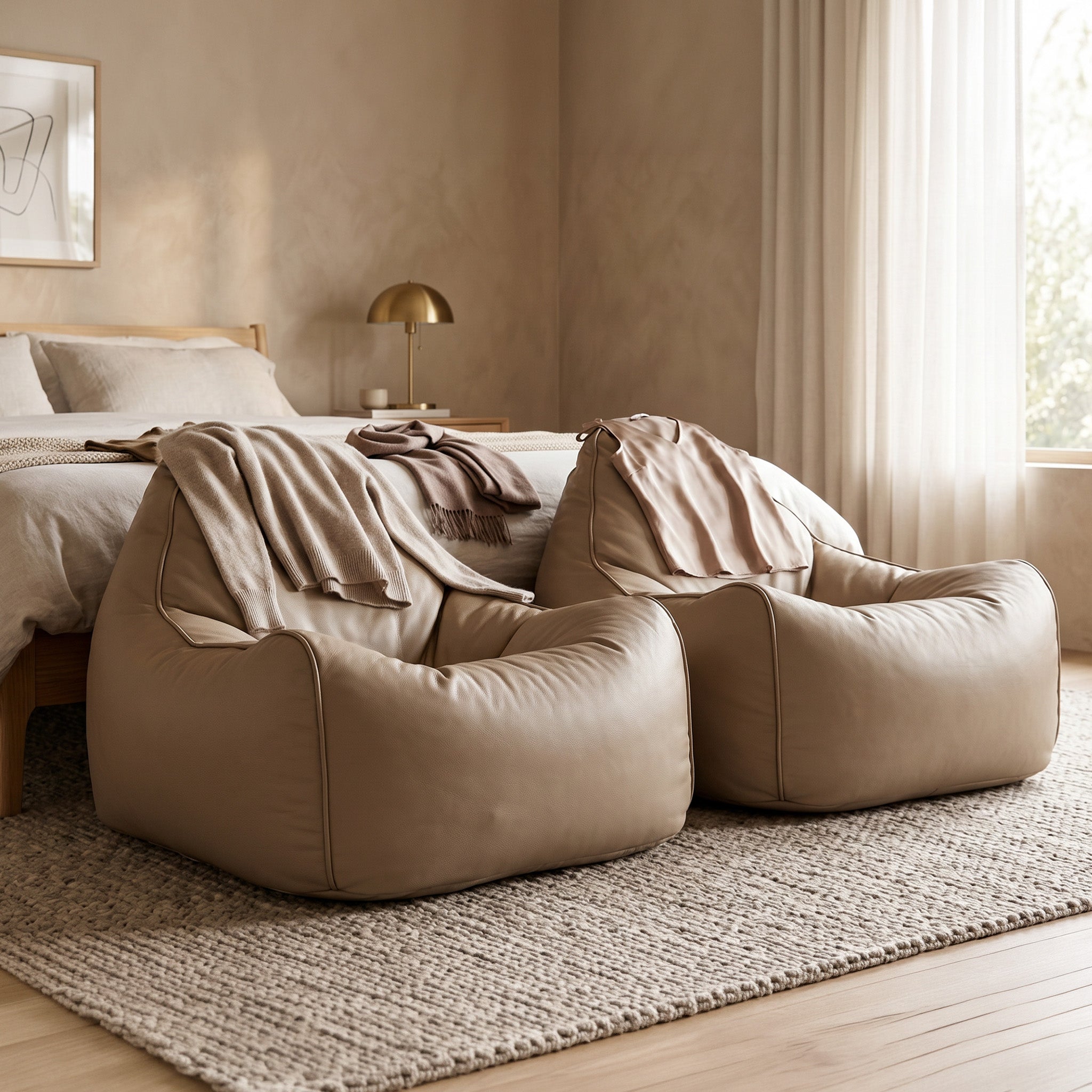 Poltrona Mini Keiko in pelle pienofiore